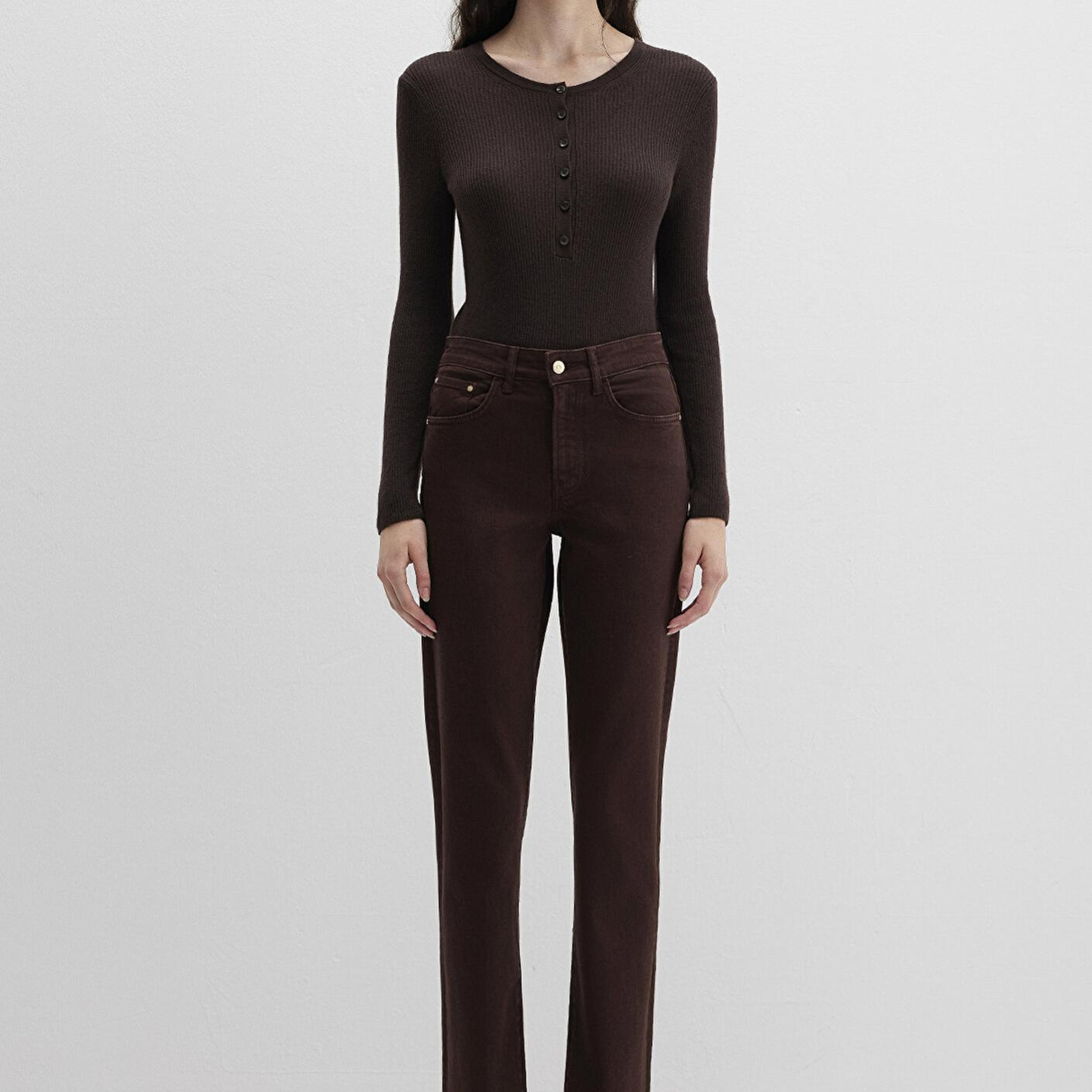 Mavi New York Kahverengi Gabardin Pantolon 101441-91340