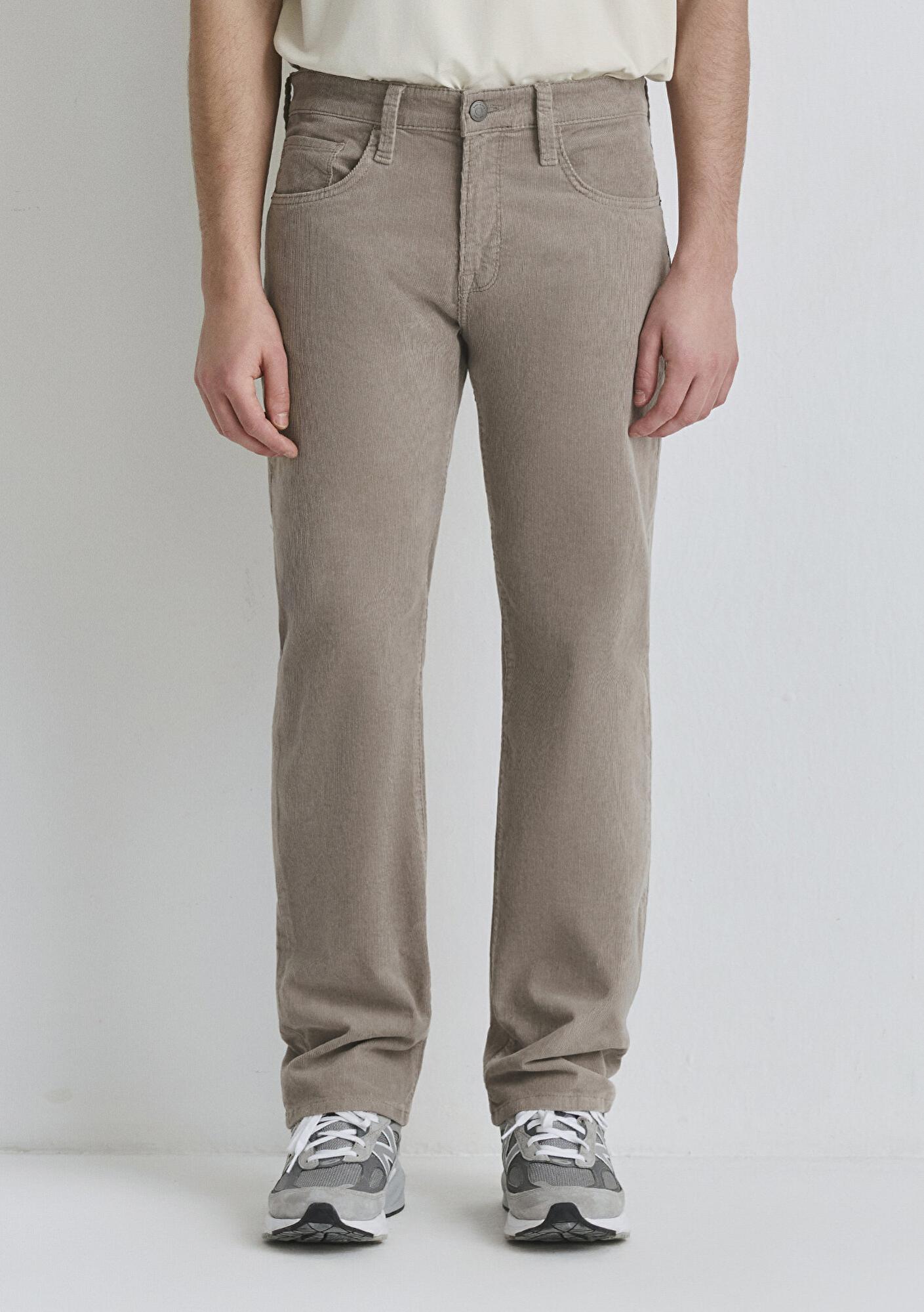 Mavi Lisbon Açık Kahverengi Kadife Pantolon 0010039-85648