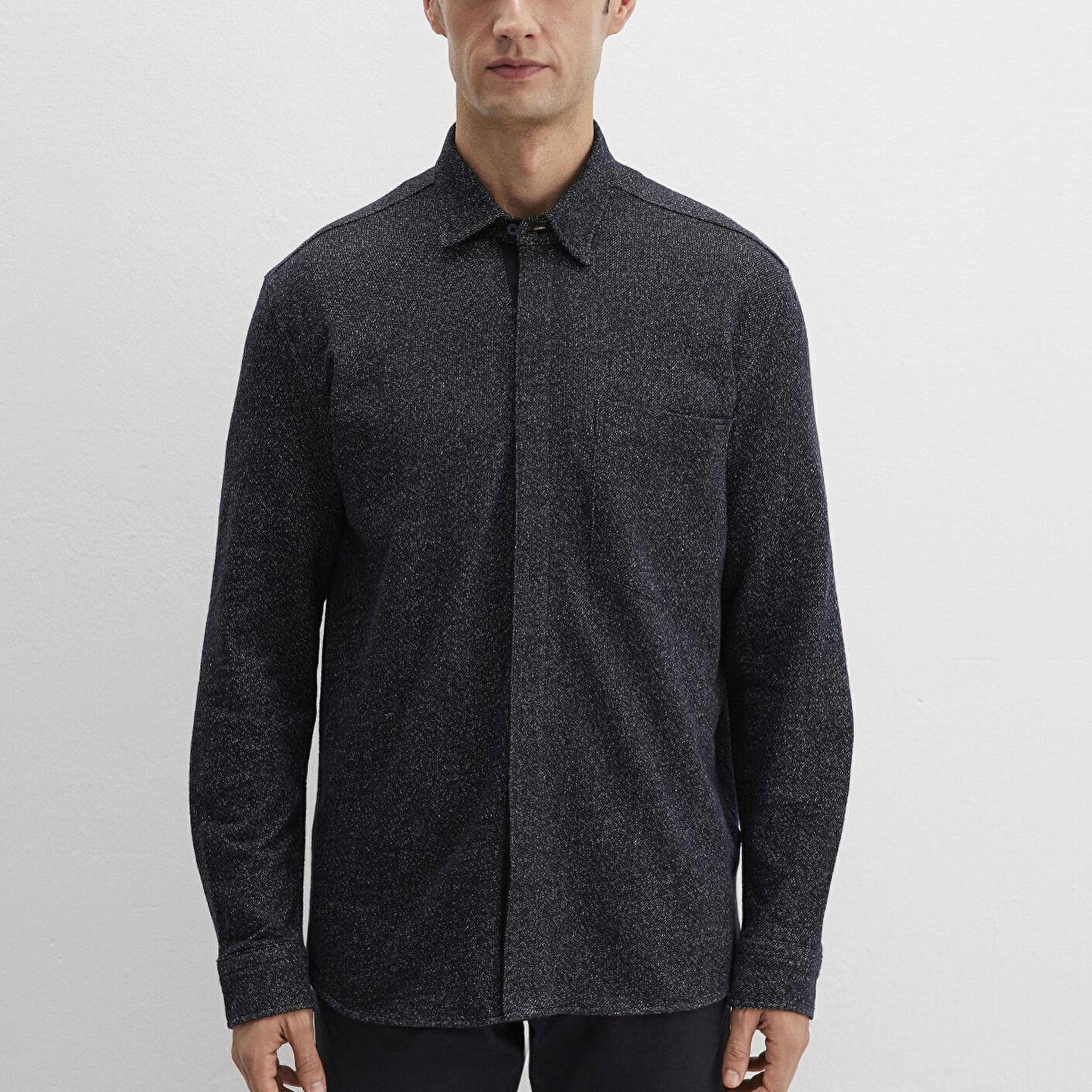 Mavi Mavi Black Lacivert Gömlek Loose Fit / Bol Rahat Kesim 0211764-70497