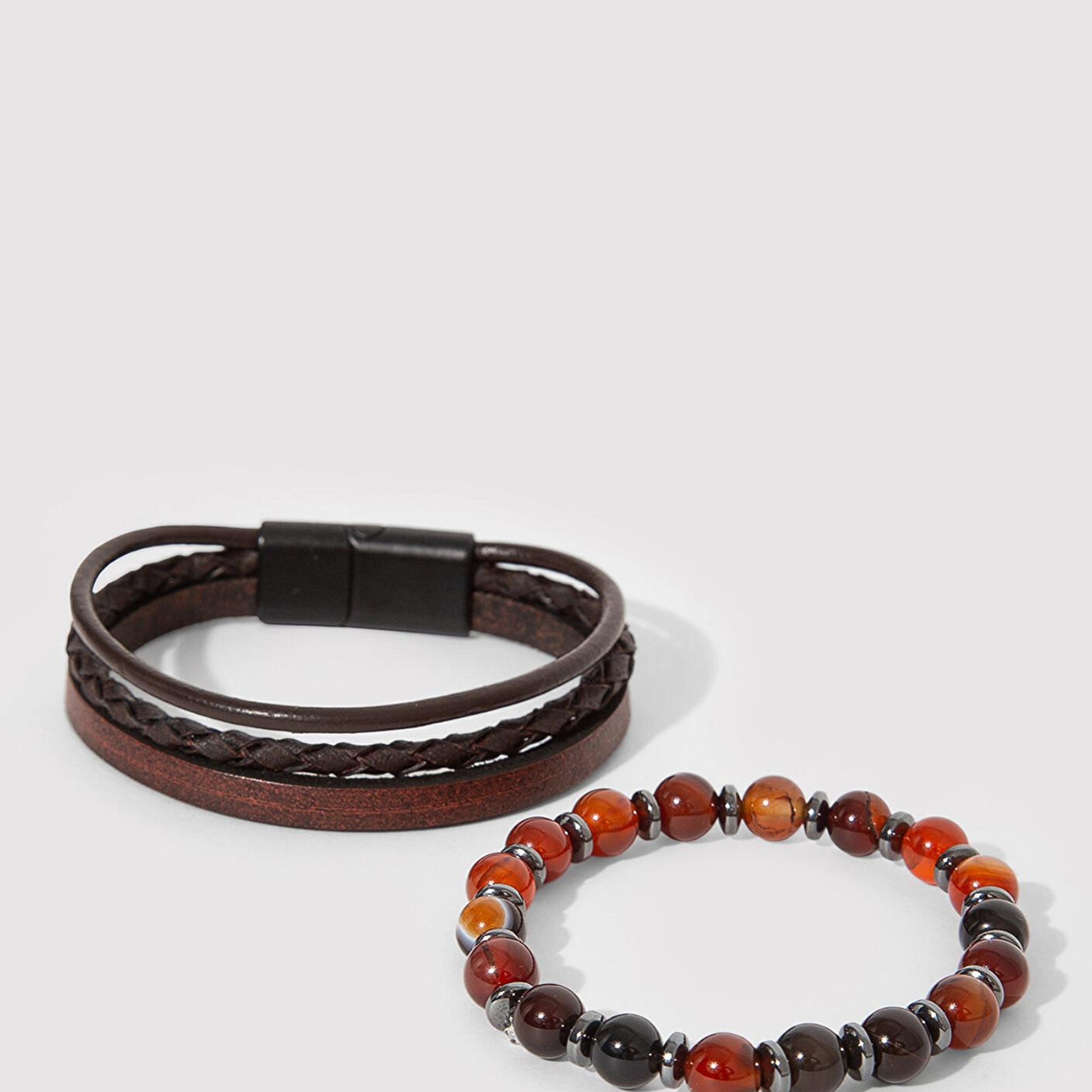 Mavi 2li Kahverengi Bileklik 0912091-71595