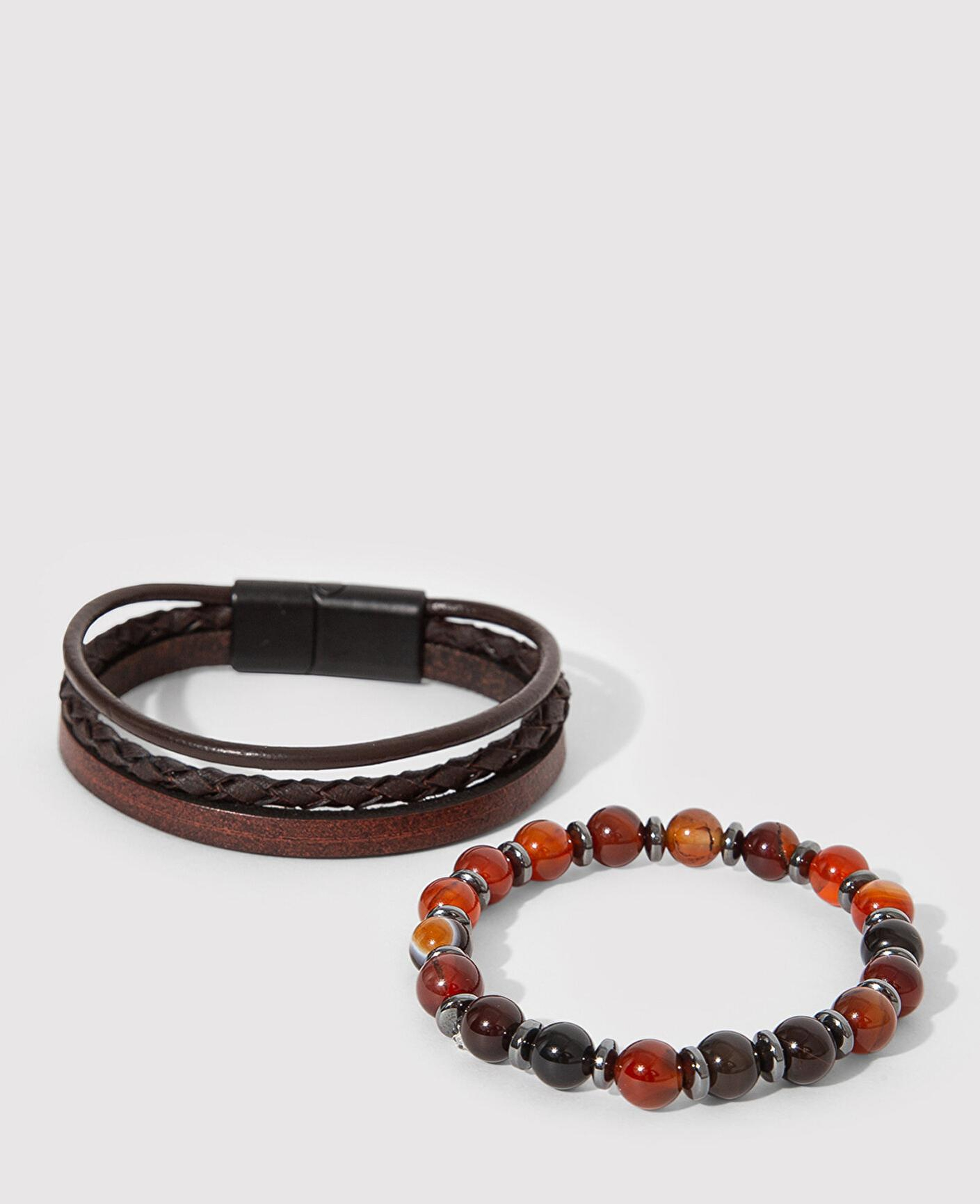 Mavi 2li Kahverengi Bileklik 0912091-71595