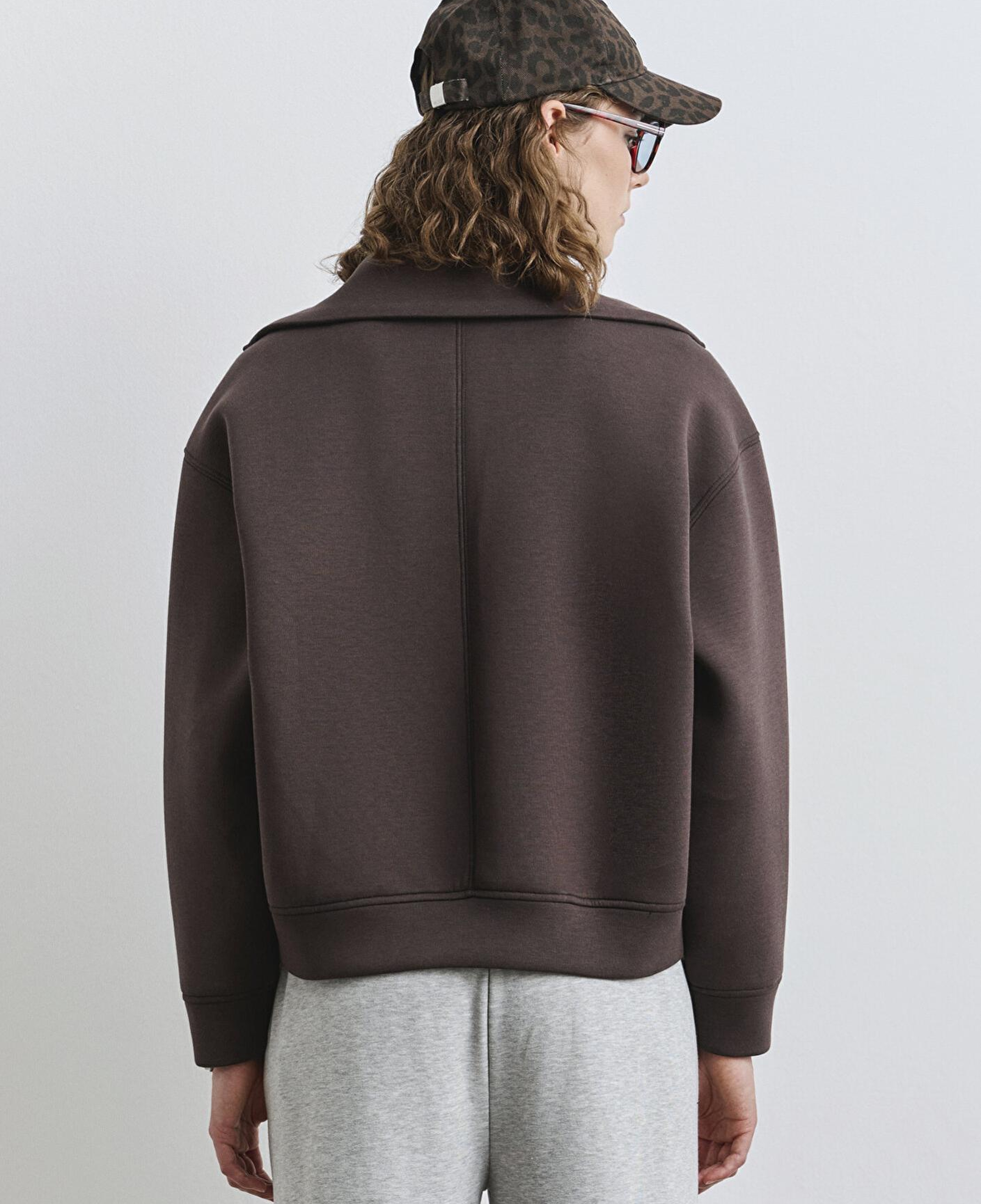 Mavi Sporty Lux Fermuarlı Kahverengi Sweatshirt 1S10295-70236