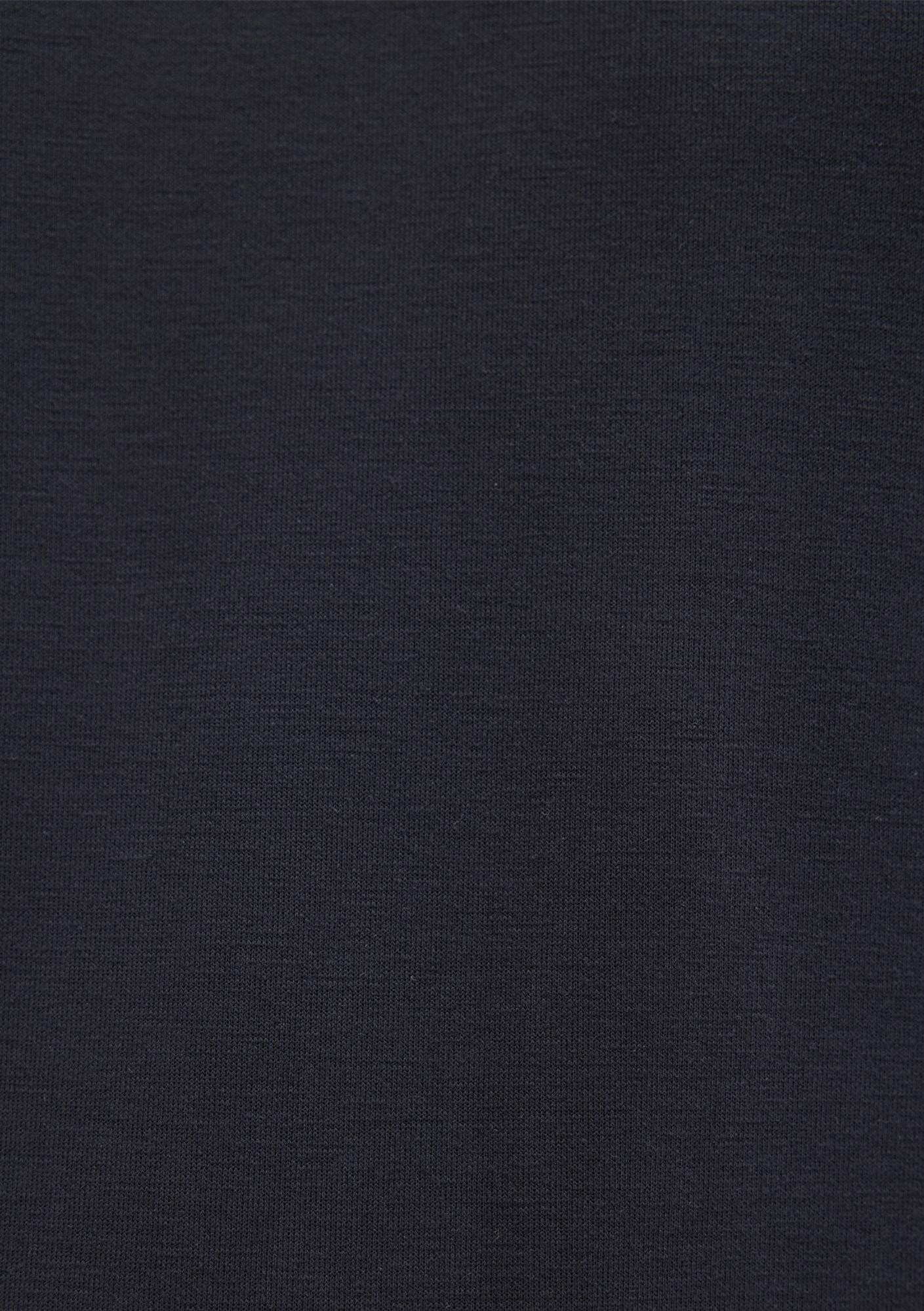 Mavi Şerit Detaylı Kapüşonlu (TENCEL™) Modal Siyah Sweatshirt 1S10443-900