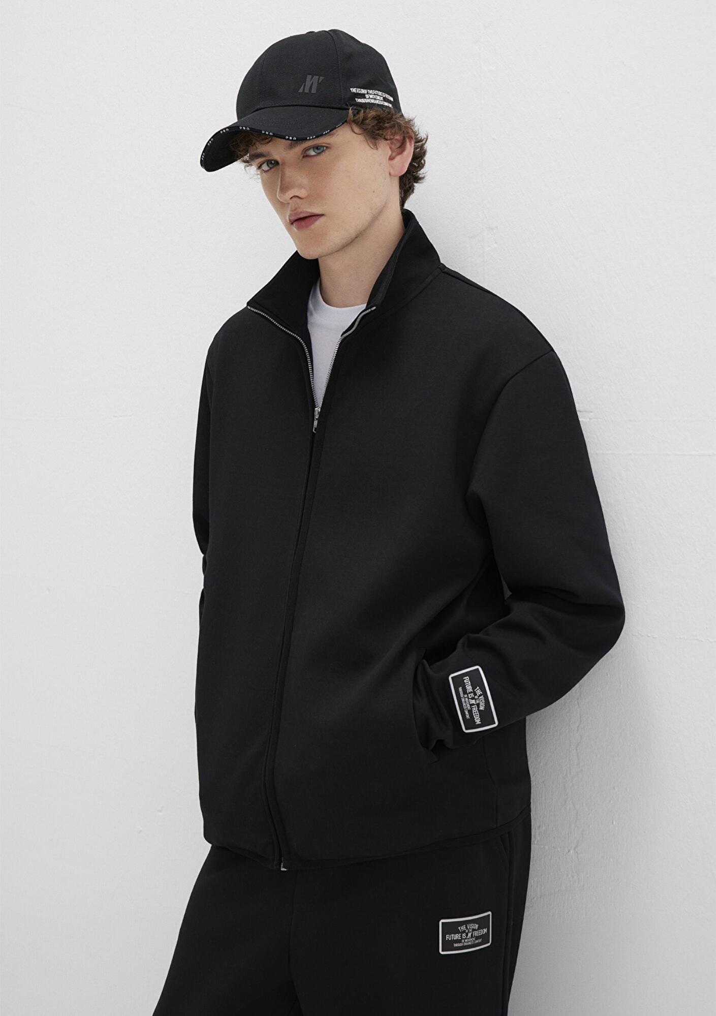 Mavi Siyah Polo İnterlok Sweatshirt 0S10514-900