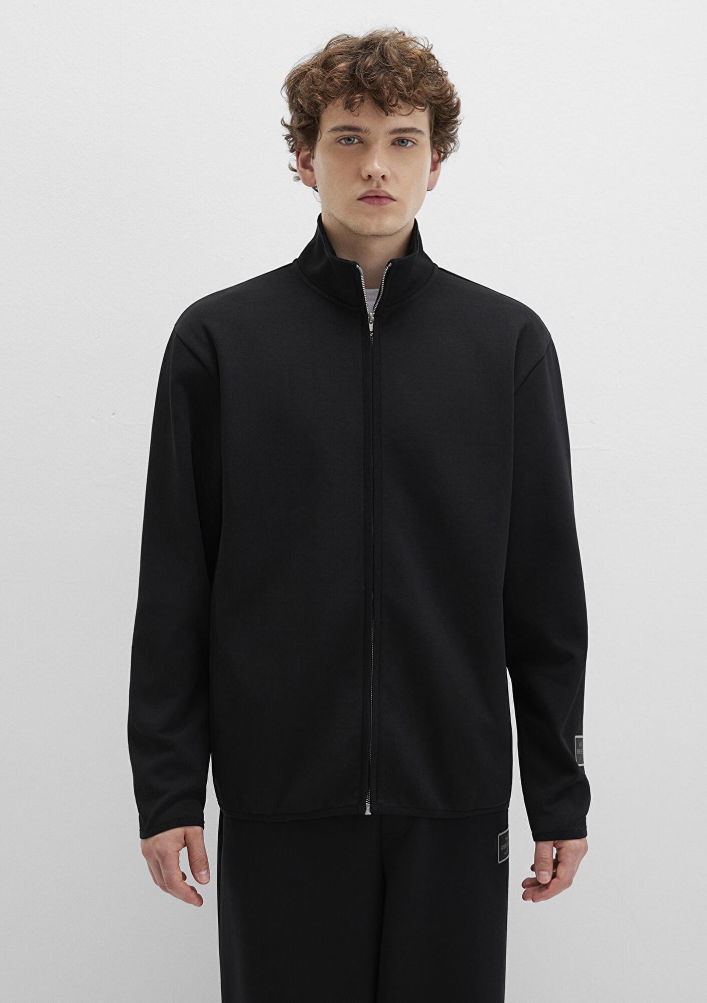 Mavi Siyah Polo İnterlok Sweatshirt 0S10514-900