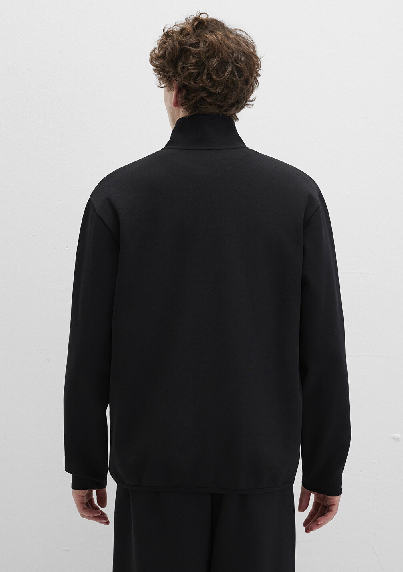 Mavi Siyah Polo İnterlok Sweatshirt 0S10514-900