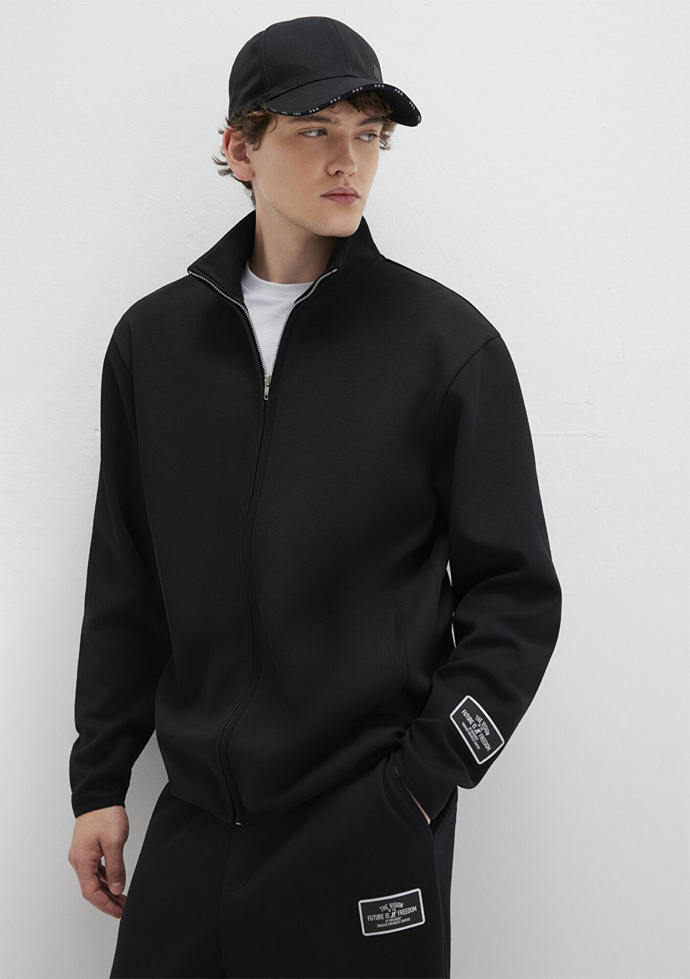 Mavi Siyah Polo İnterlok Sweatshirt 0S10514-900