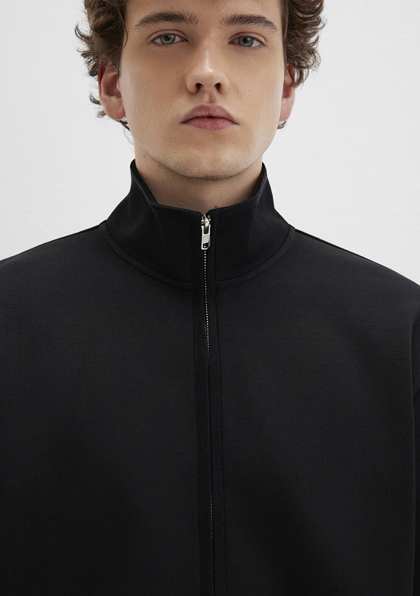 Mavi Siyah Polo İnterlok Sweatshirt 0S10514-900