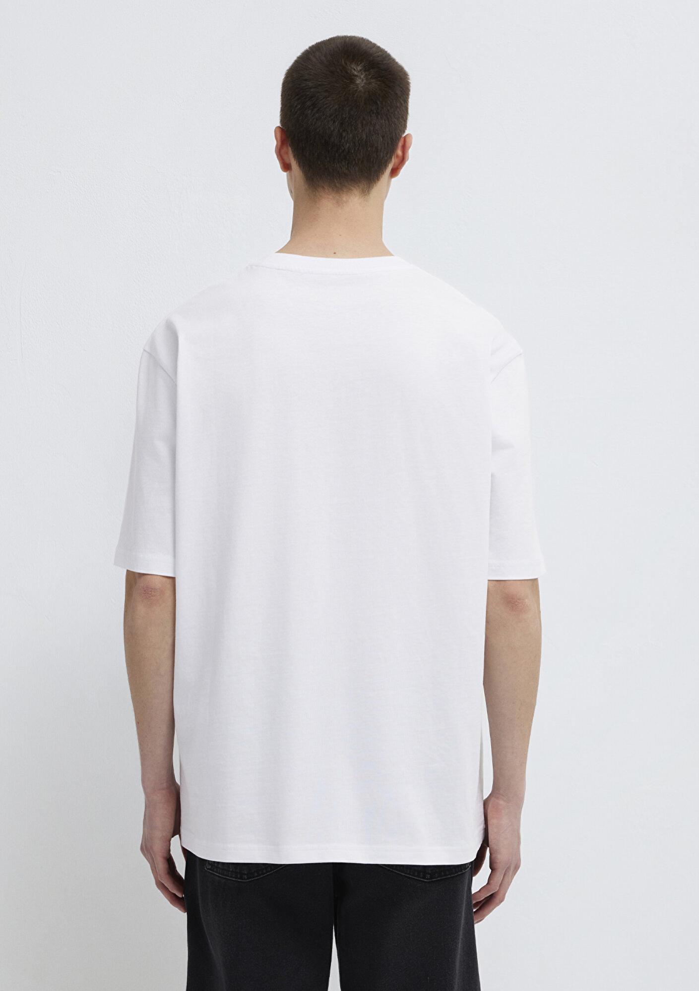 Mavi Mavi Pro Beyaz Basic Tişört Relaxed Fit / Rahat Kesim 0613090-620