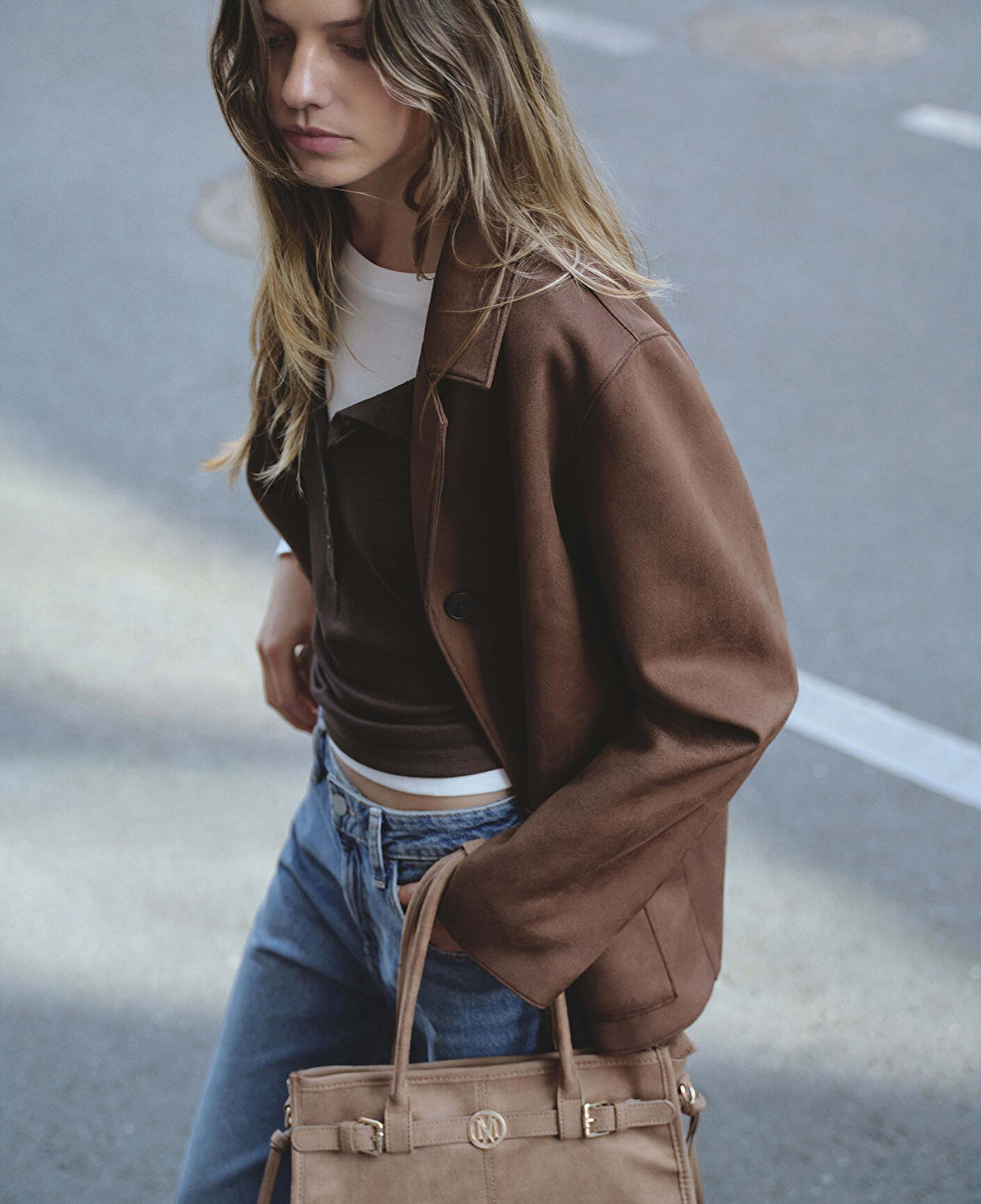 Mavi Suni Süet Kahverengi Blazer 1110831-87736
