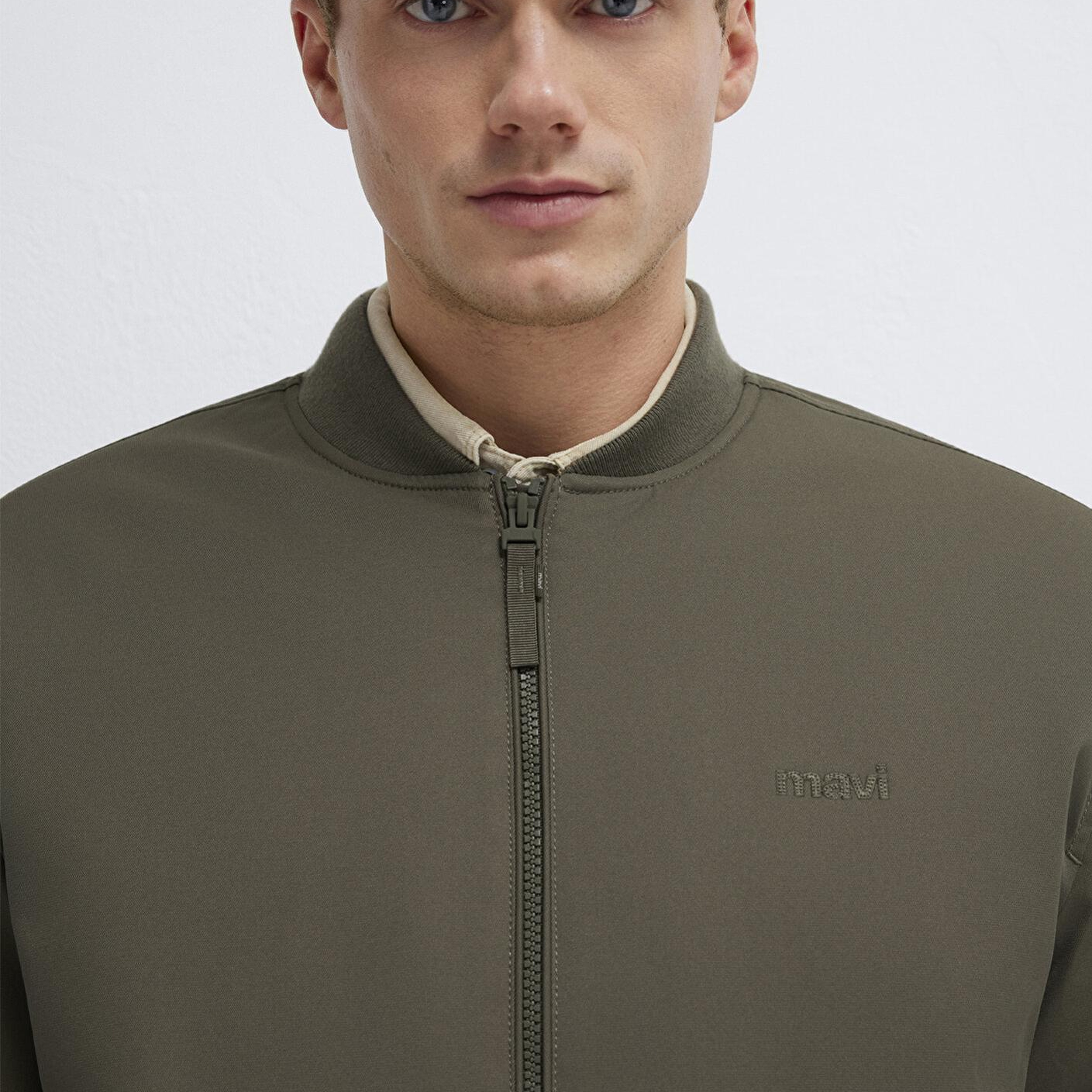 Mavi Mavi Logo Nakışlı Kahverengi Ceket 0110774-87538