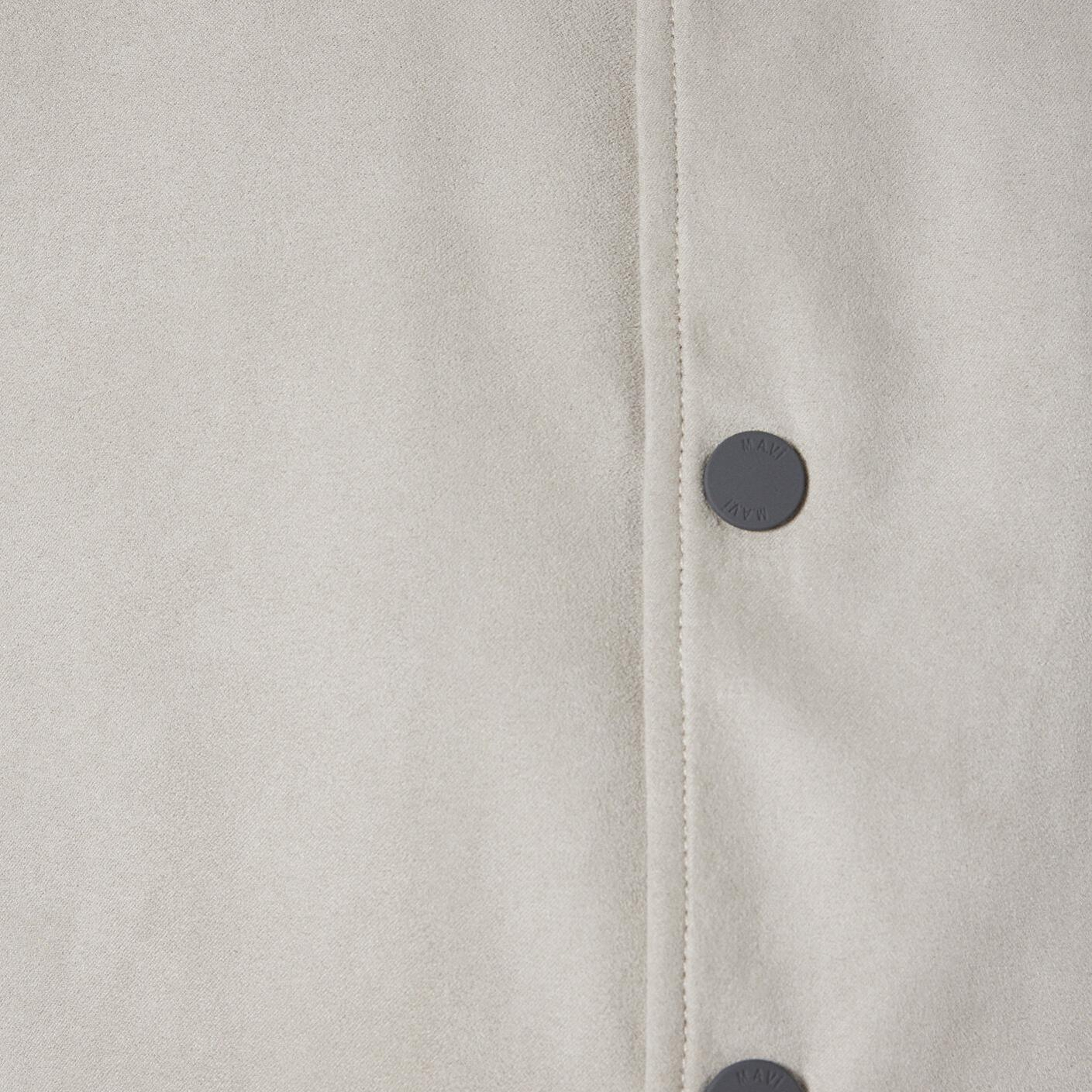 Mavi Gri Suni Süet Ceket Loose Fit / Bol Rahat Kesim 0110767-70075