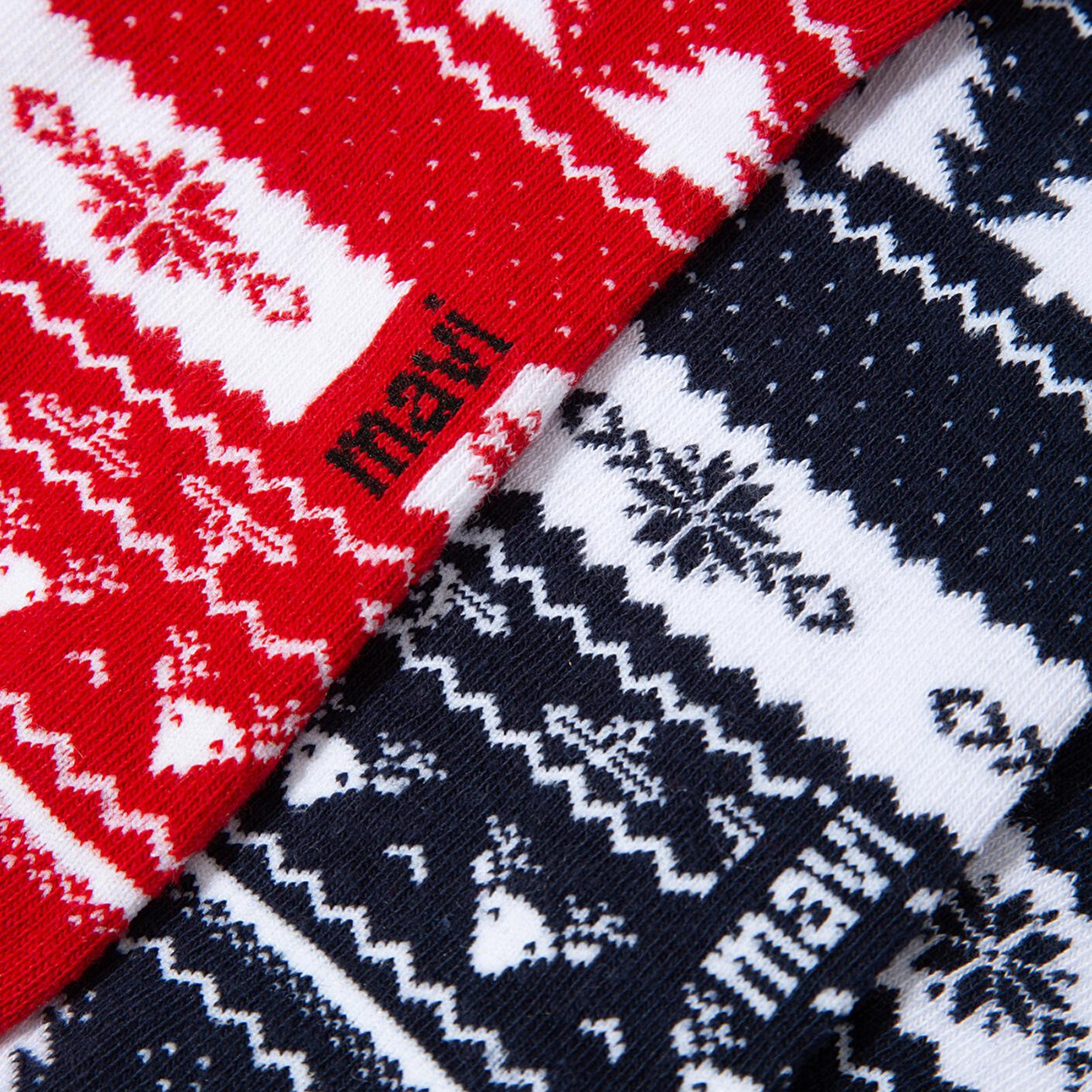 Mavi Yılbaşı Temalı 2li Soket Çorap 0912128-84057