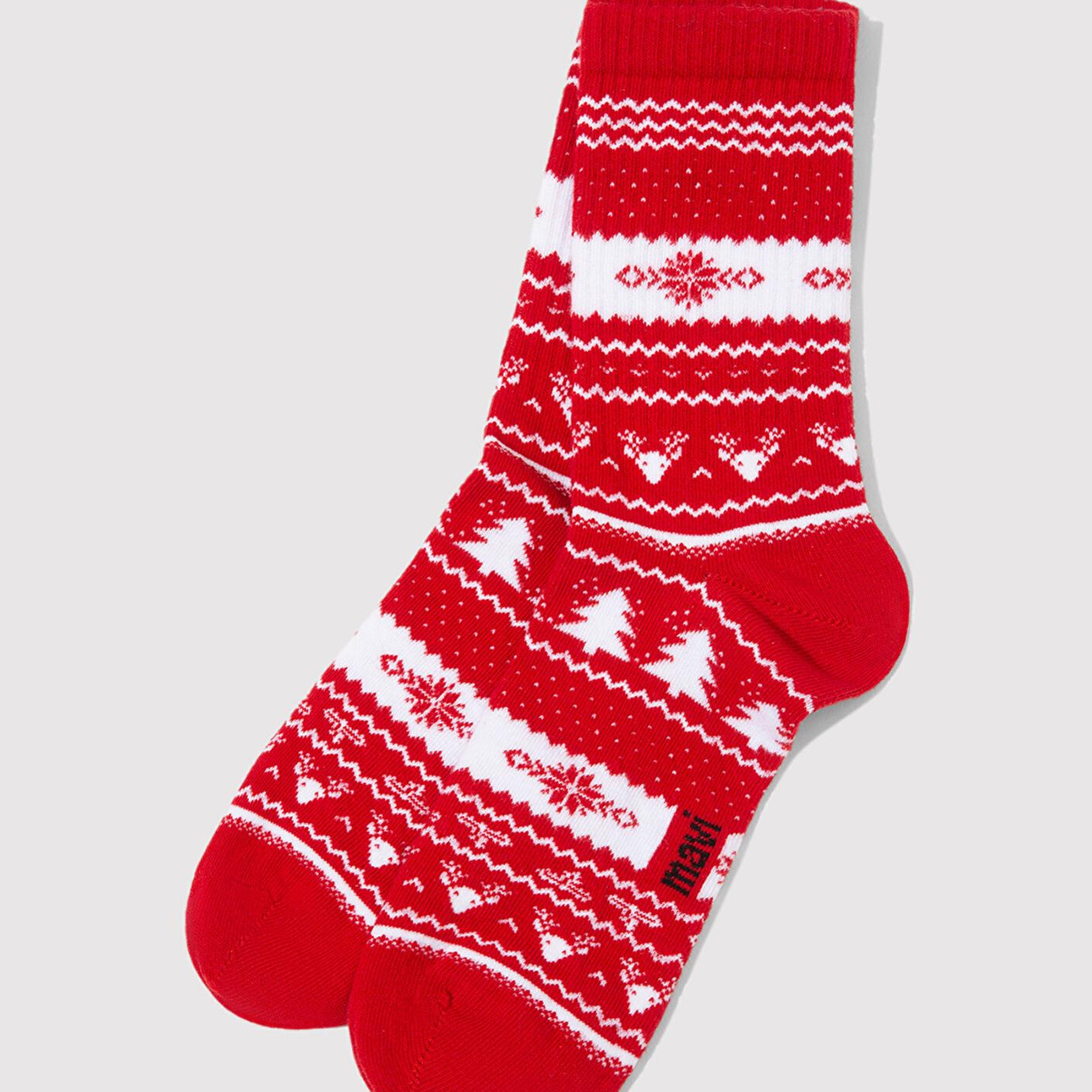 Mavi Yılbaşı Temalı 2li Soket Çorap 0912128-84057