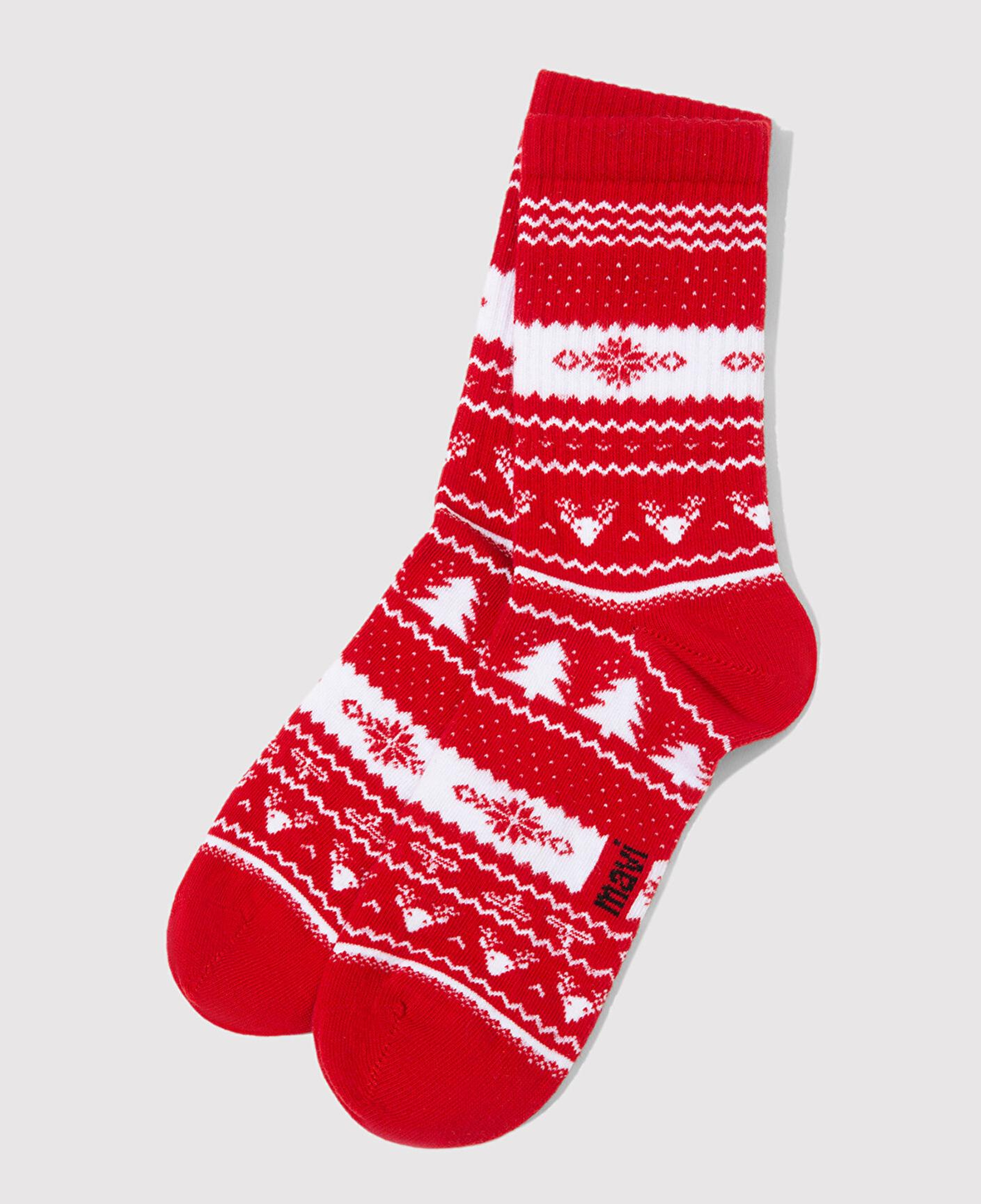 Mavi Yılbaşı Temalı 2li Soket Çorap 0912128-84057