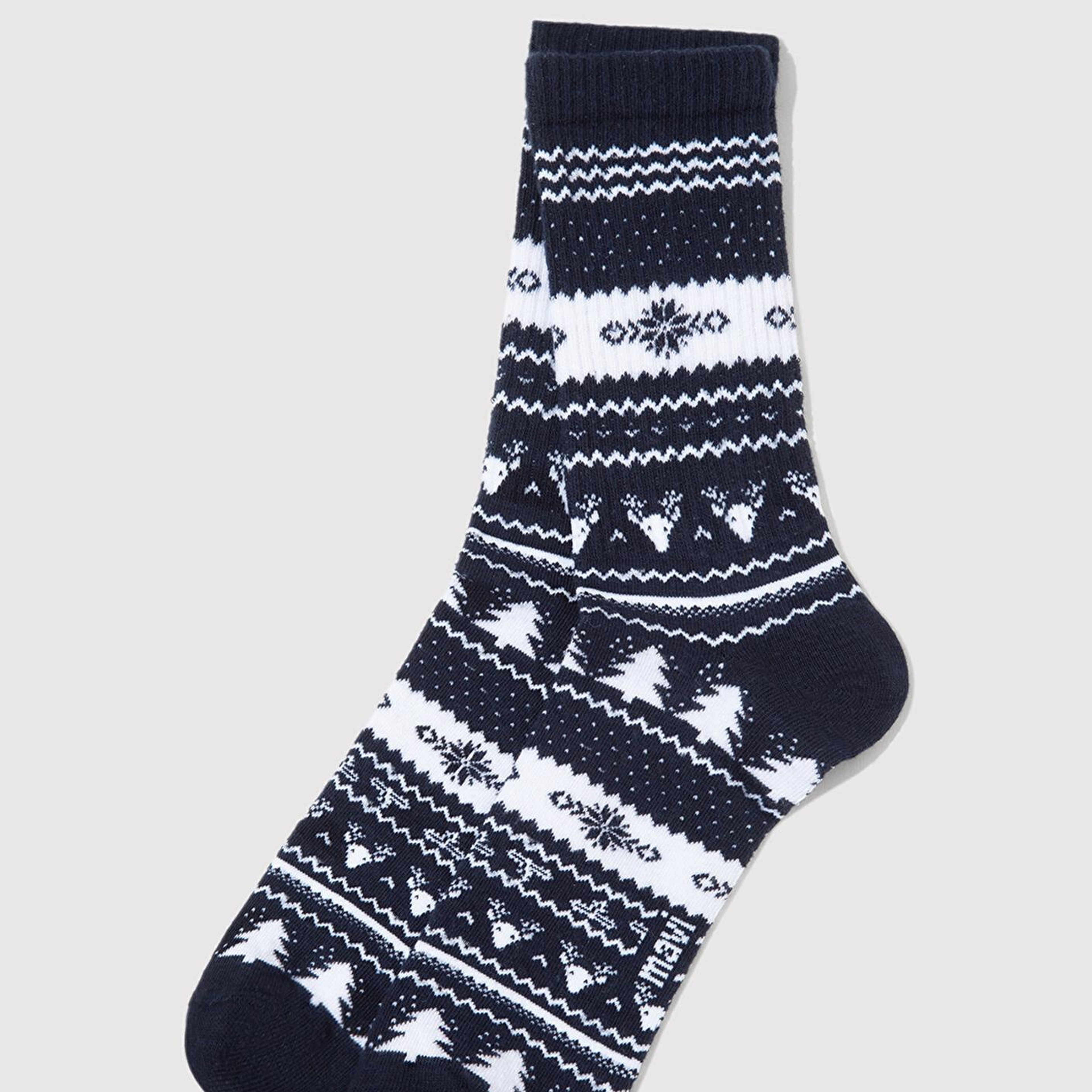 Mavi Yılbaşı Temalı 2li Soket Çorap 0912128-84057