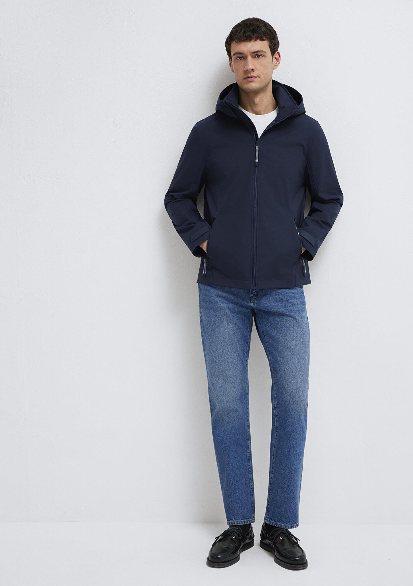 Mavi Kapüşonulu Lacivert Ceket Regular Fit / Normal Kesim 0110763-86623