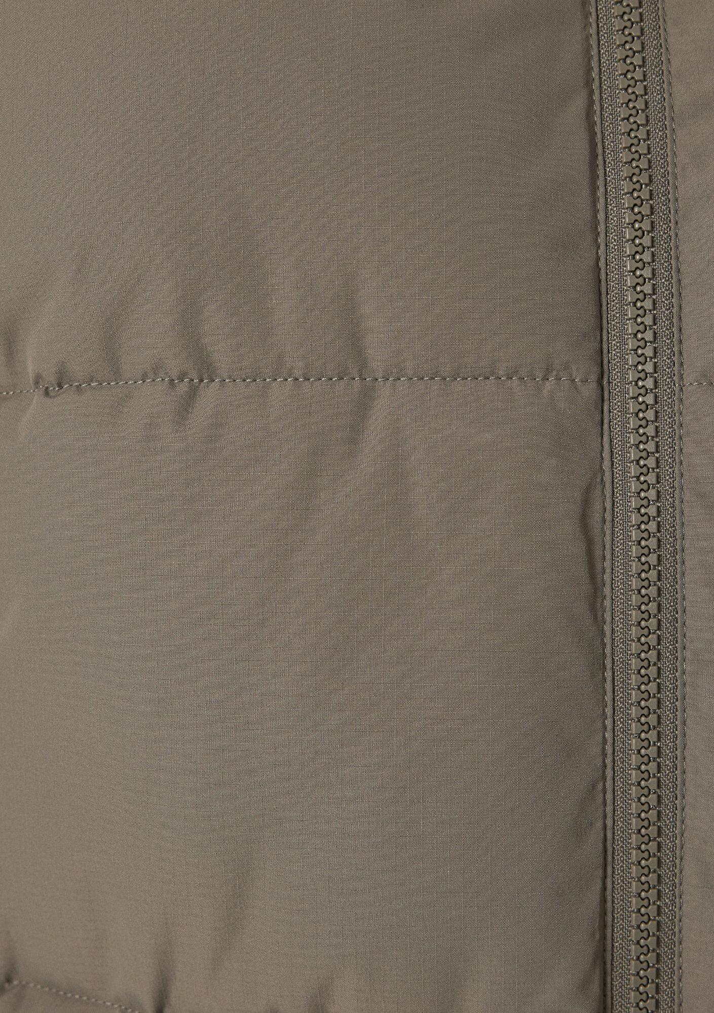 Mavi Kapüşonlu Kahverengi Şişme Yelek Regular Fit / Normal Kesim 0110744-70376