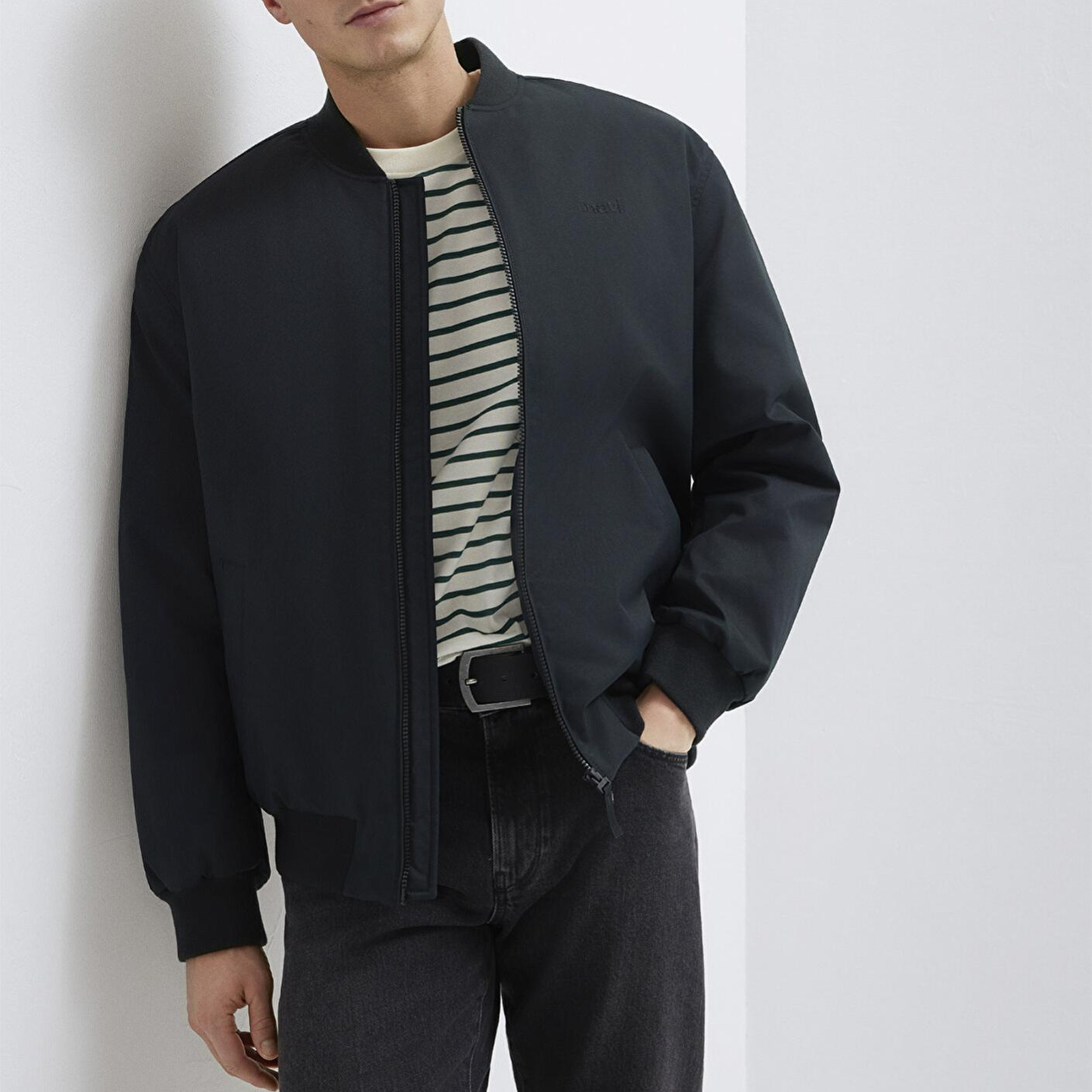 Mavi Mavi Logo Nakışlı Siyah Ceket 0110774-71379