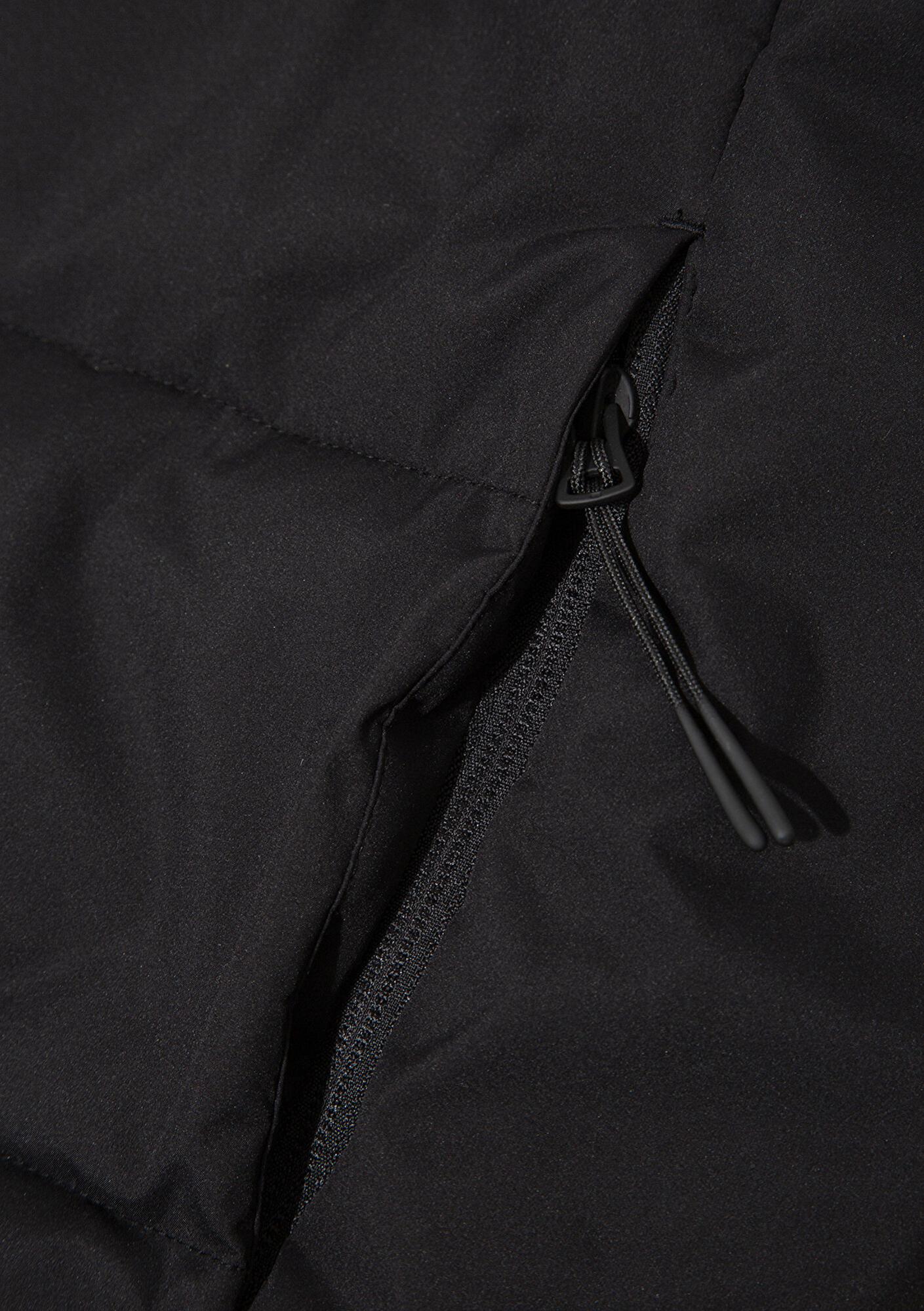 Mavi Kapüşonlu Siyah Şişme Yelek Loose Fit / Bol Rahat Kesim 0110786-71379