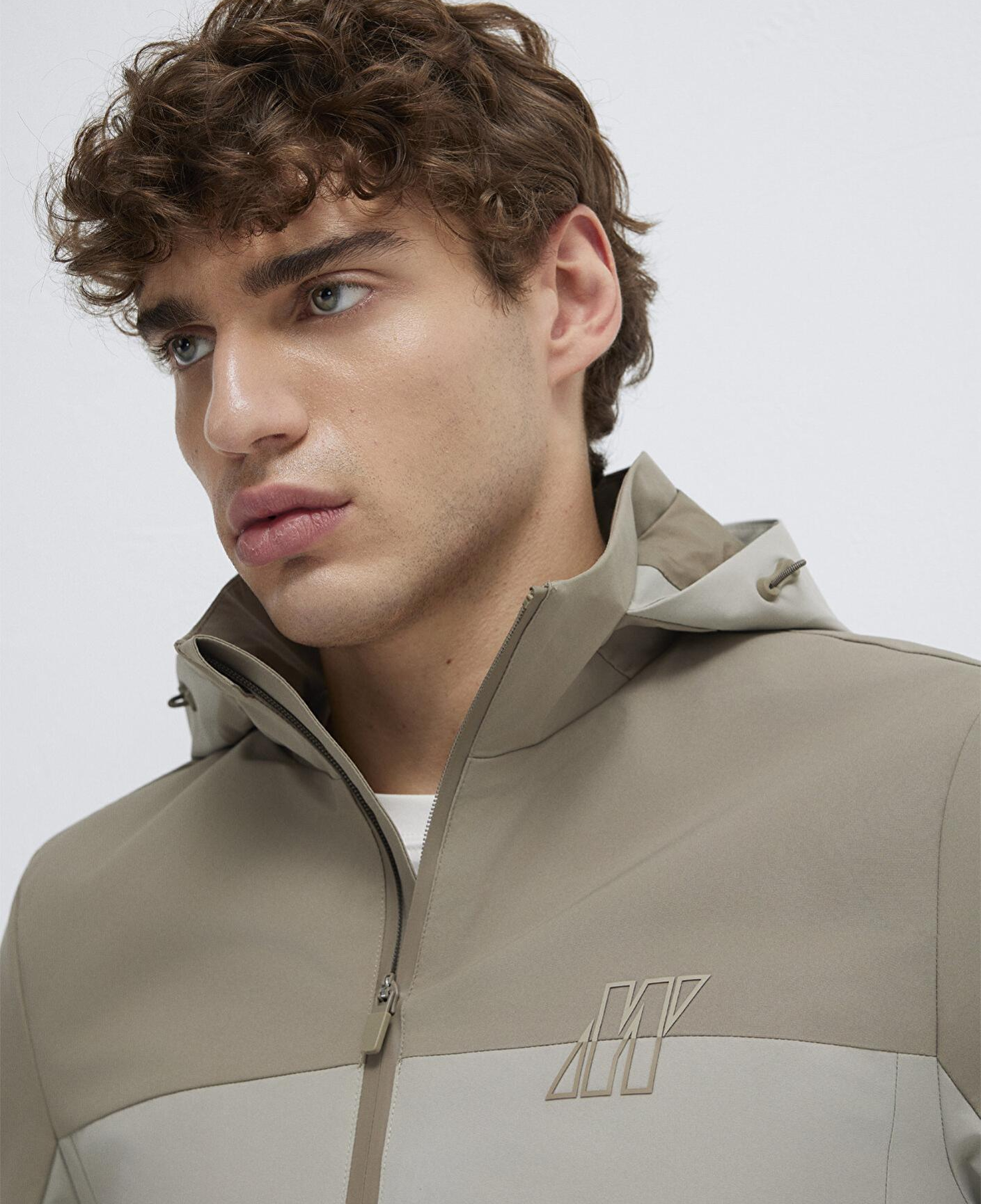 Mavi Su İtici Kapüşonlu Haki Ceket Loose Fit / Bol Rahat Kesim 0110792-70154