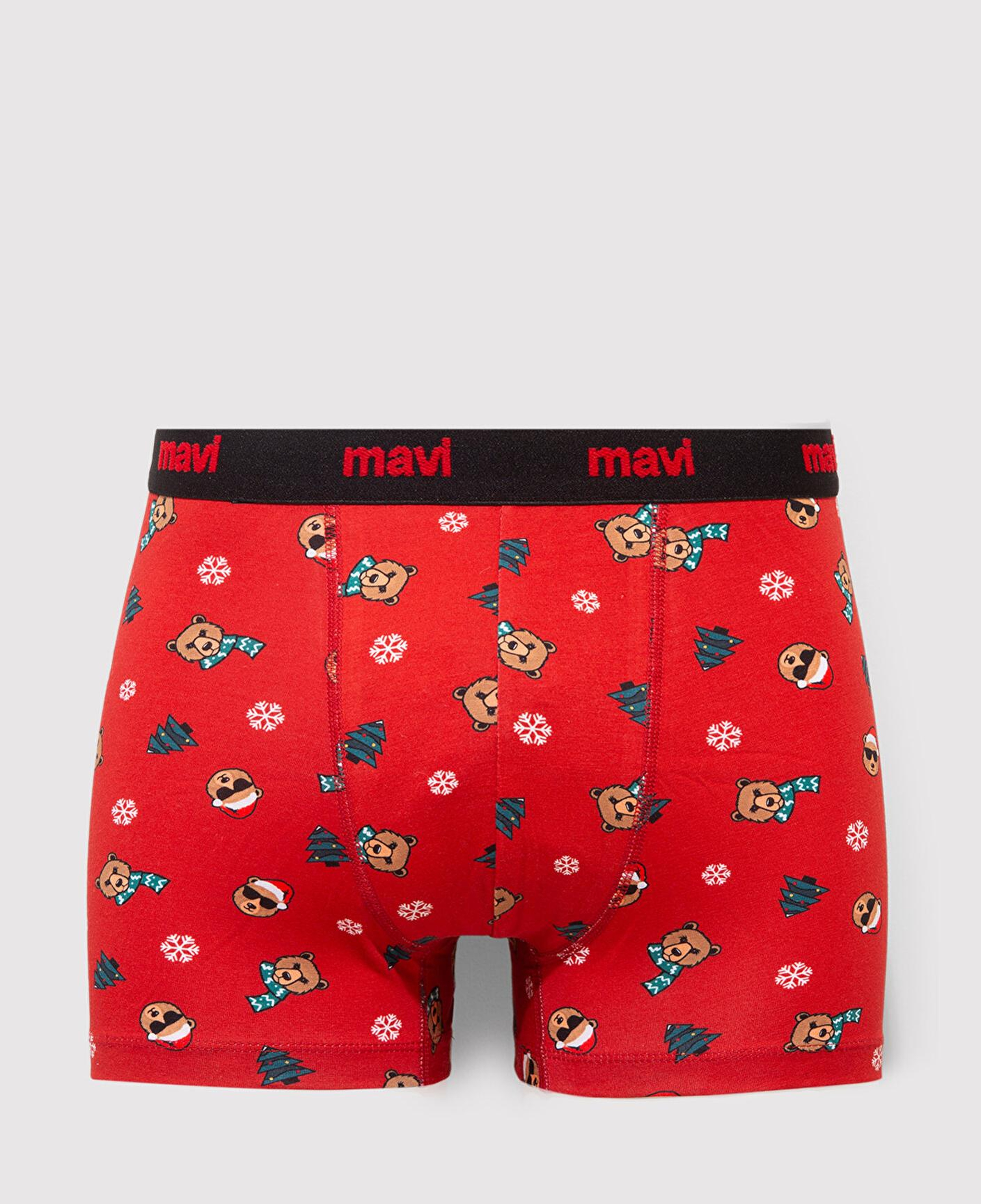 Mavi Yılbaşı Temalı Baskılı Boxer 0912135-32421