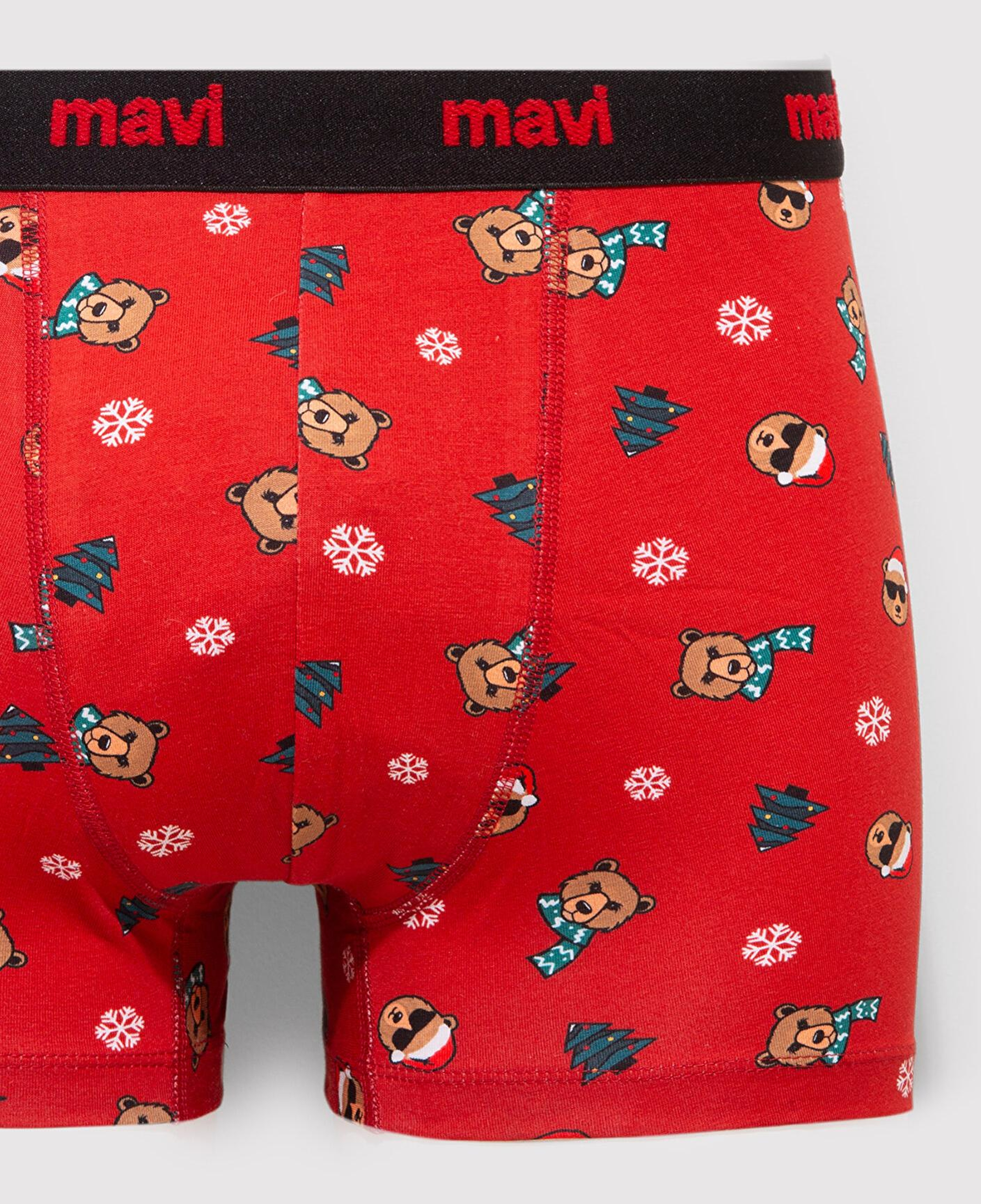 Mavi Yılbaşı Temalı Baskılı Boxer 0912135-32421