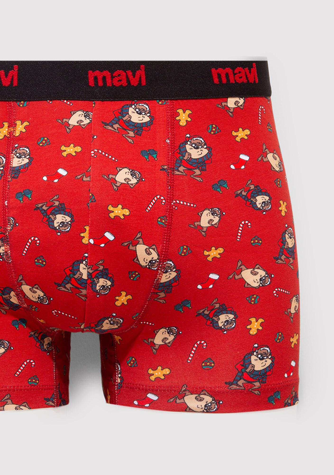 Mavi Yılbaşı Temalı Tazmanya Canavarı Boxer 0912136-32421