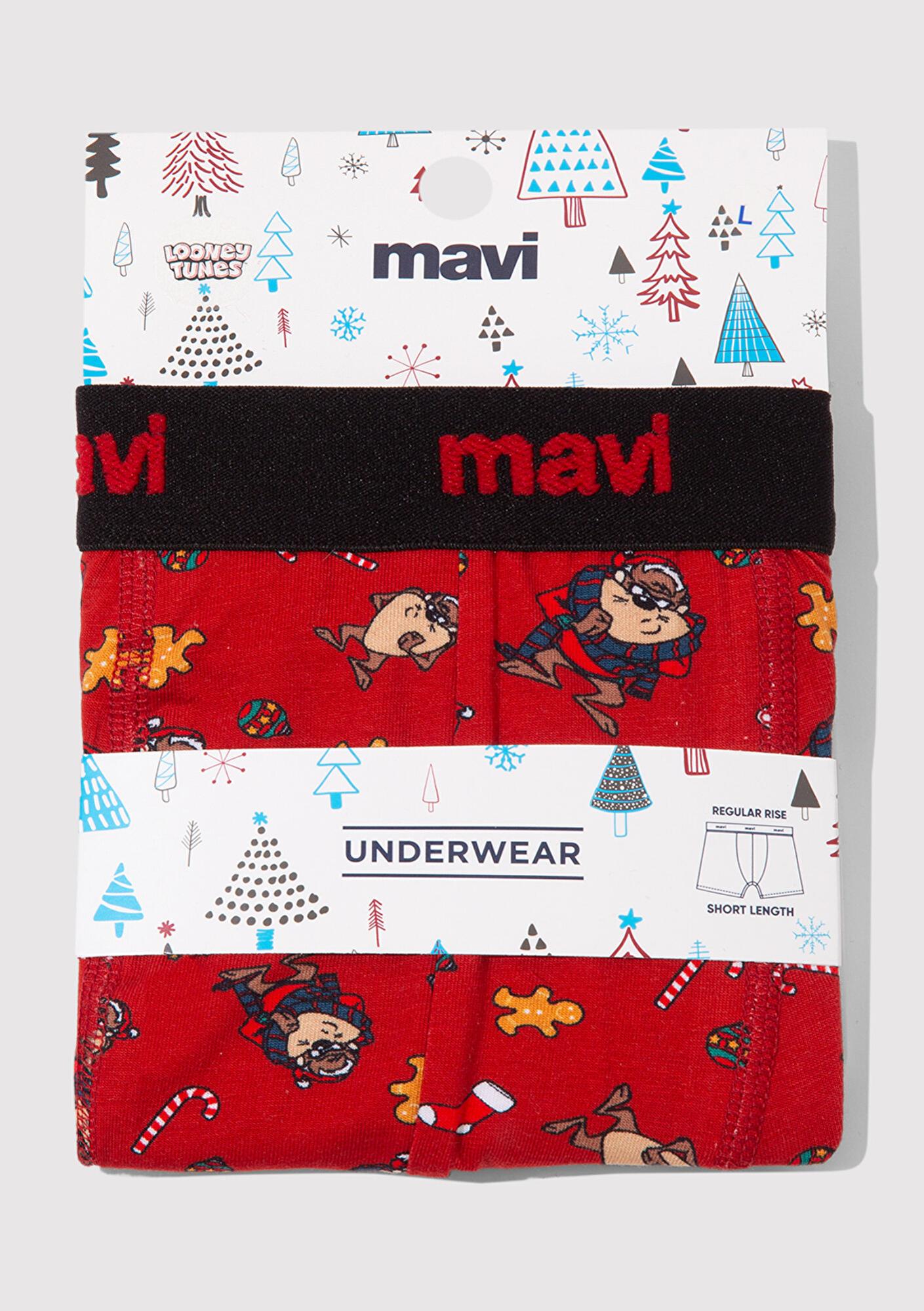 Mavi Yılbaşı Temalı Tazmanya Canavarı Boxer 0912136-32421