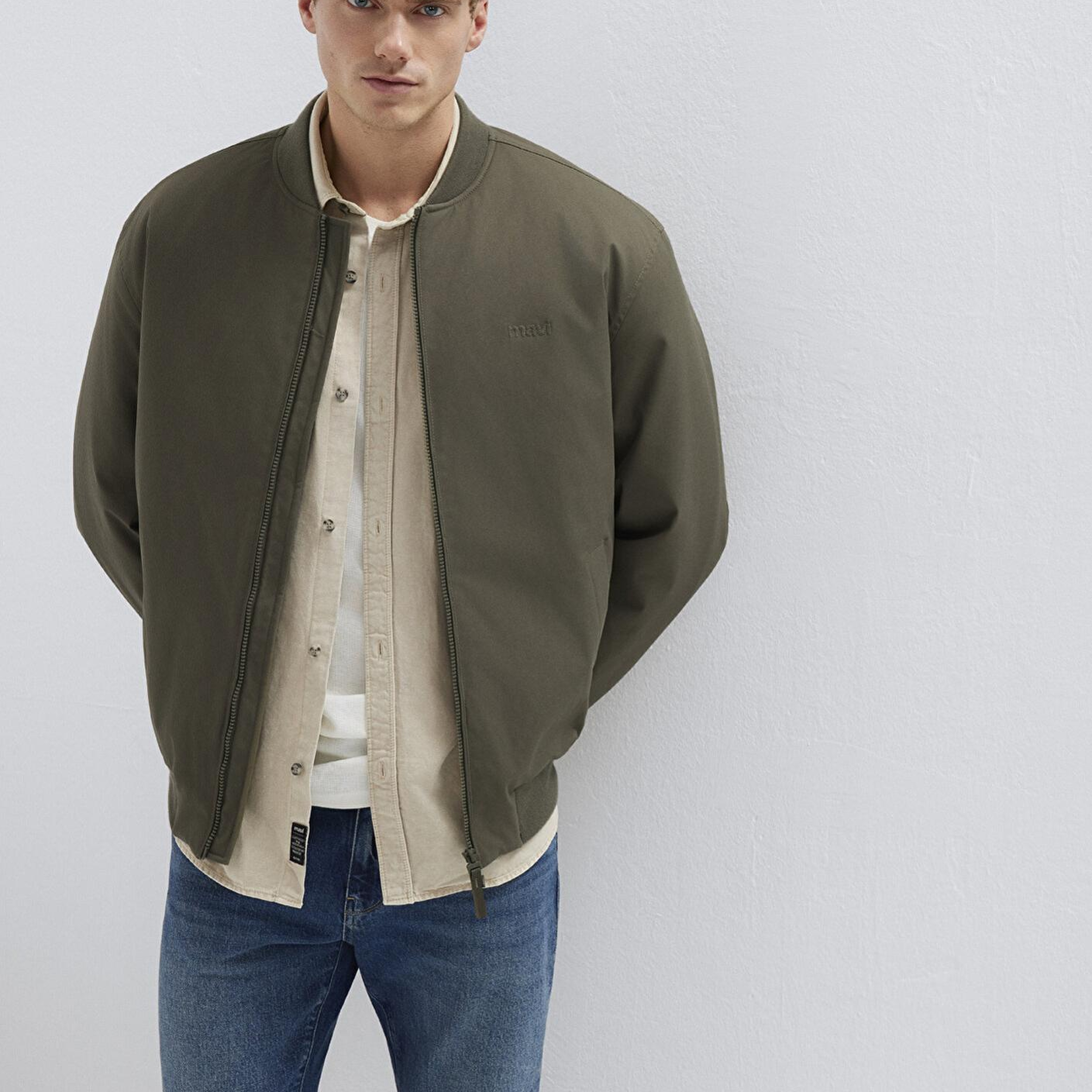 Mavi Mavi Logo Nakışlı Kahverengi Ceket 0110774-87538