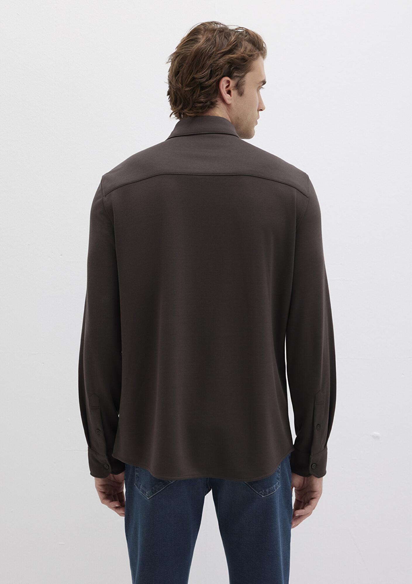 Mavi Mavi Black Kahverengi Gömlek Slim Fit / Dar Kesim 0211908-70219