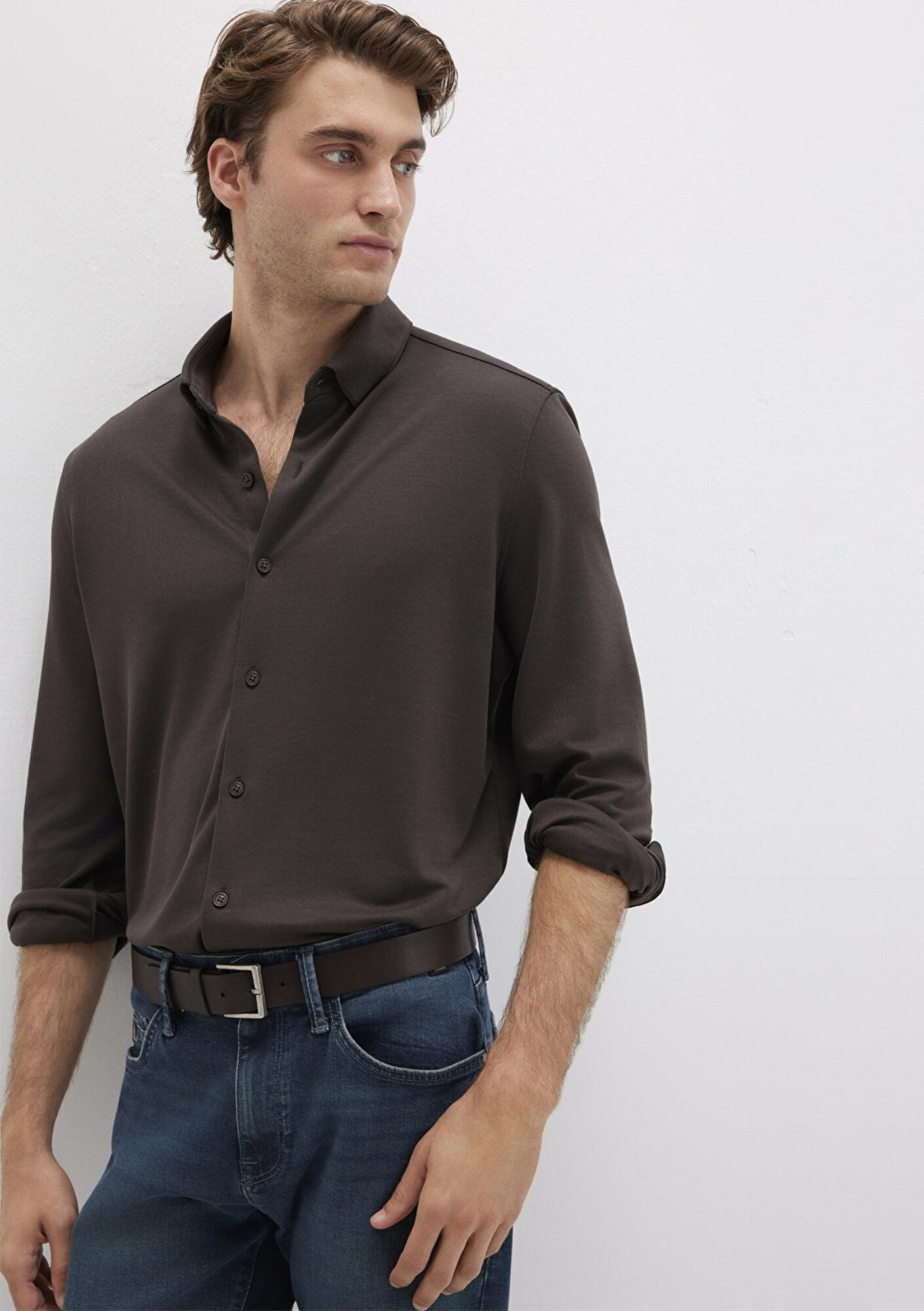 Mavi Mavi Black Kahverengi Gömlek Slim Fit / Dar Kesim 0211908-70219