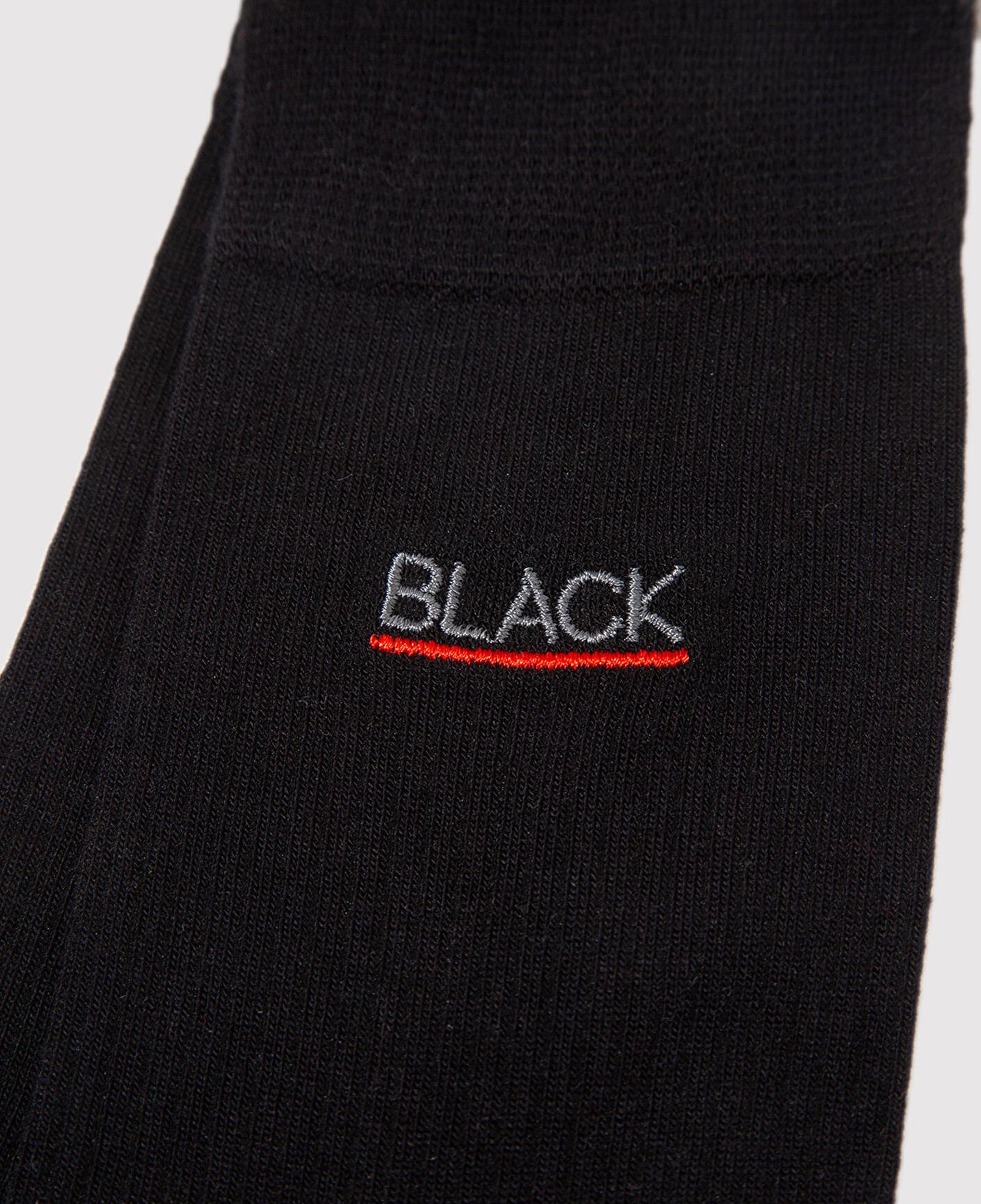 Mavi Mavi Black Nakışlı Siyah Soket Çorap 0912201-900