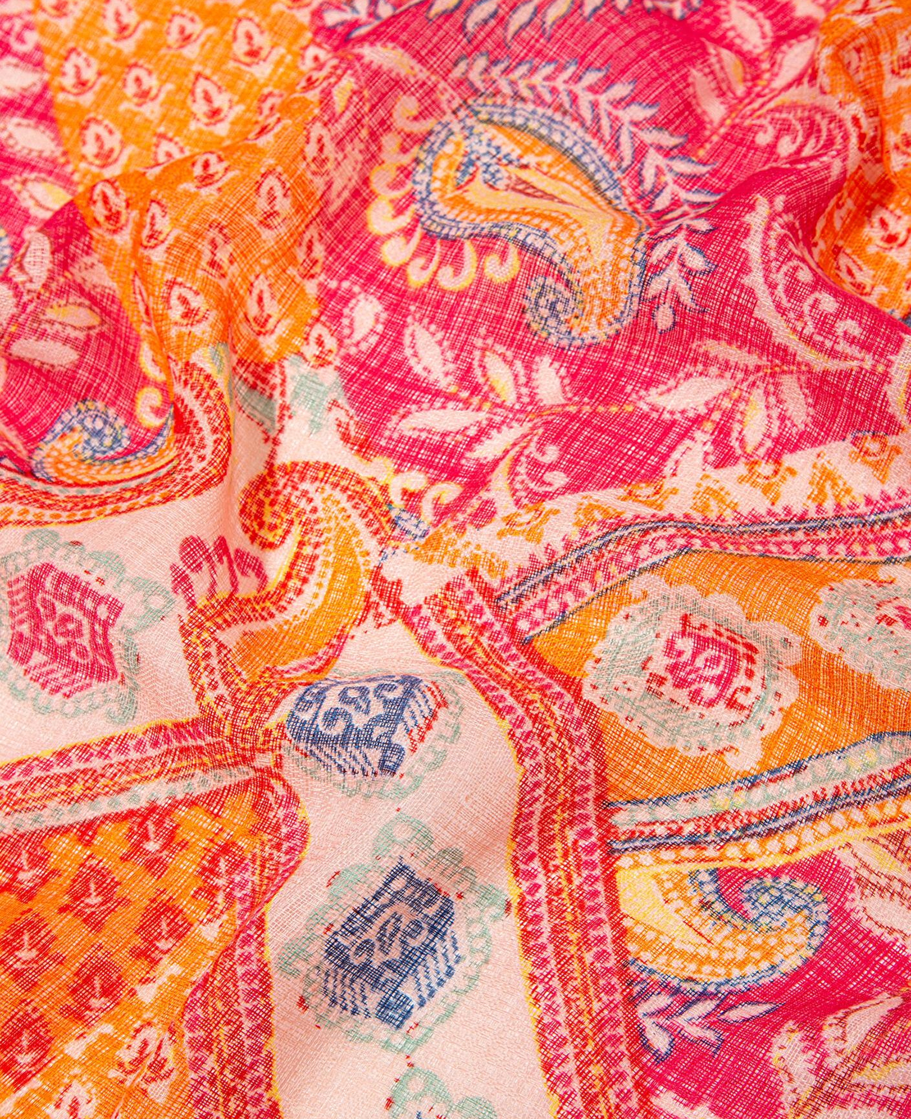 Mavi Desenli Renkli Şal 1913854-70480