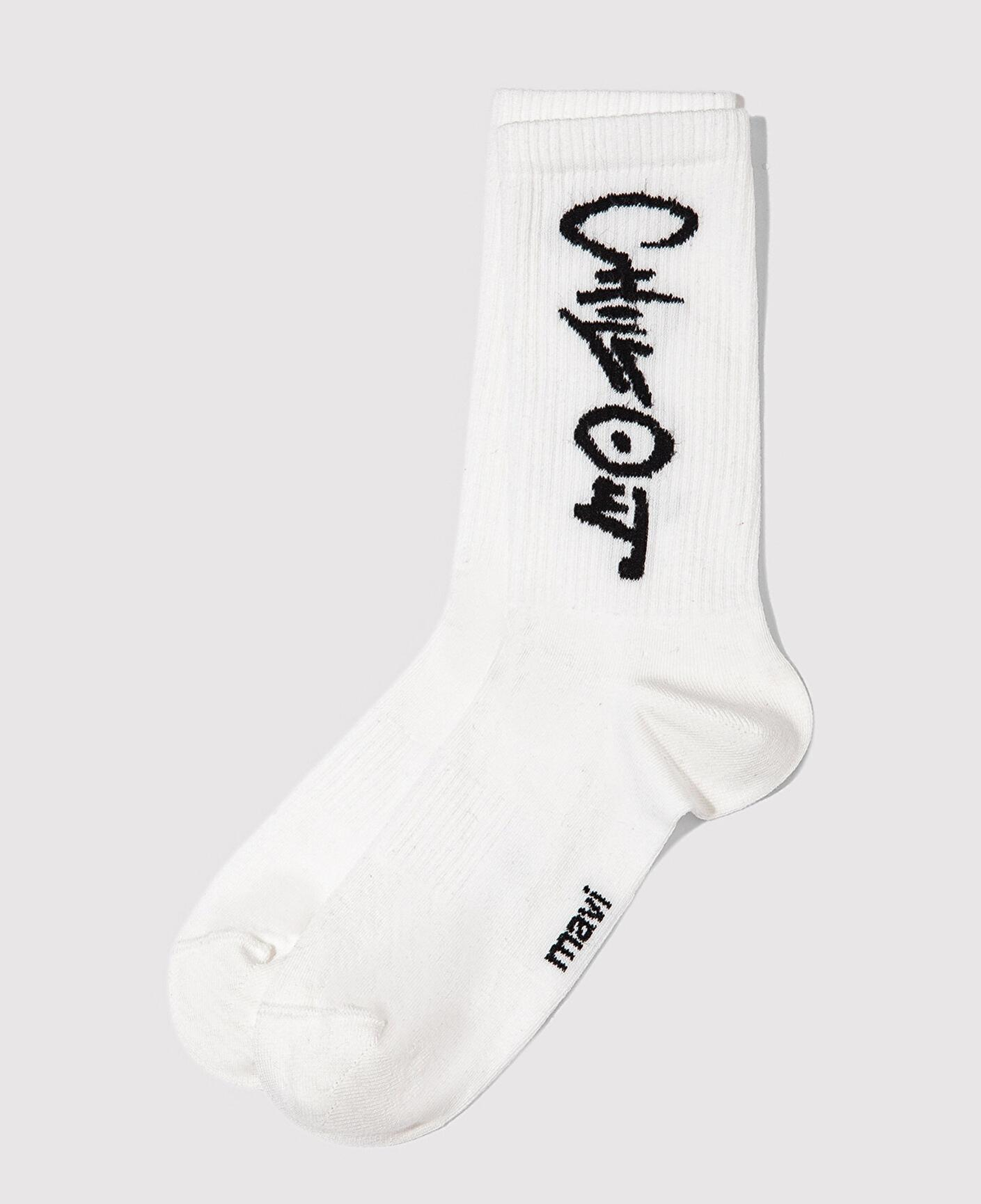 Mavi Beyaz Soket Çorap 0912193-620