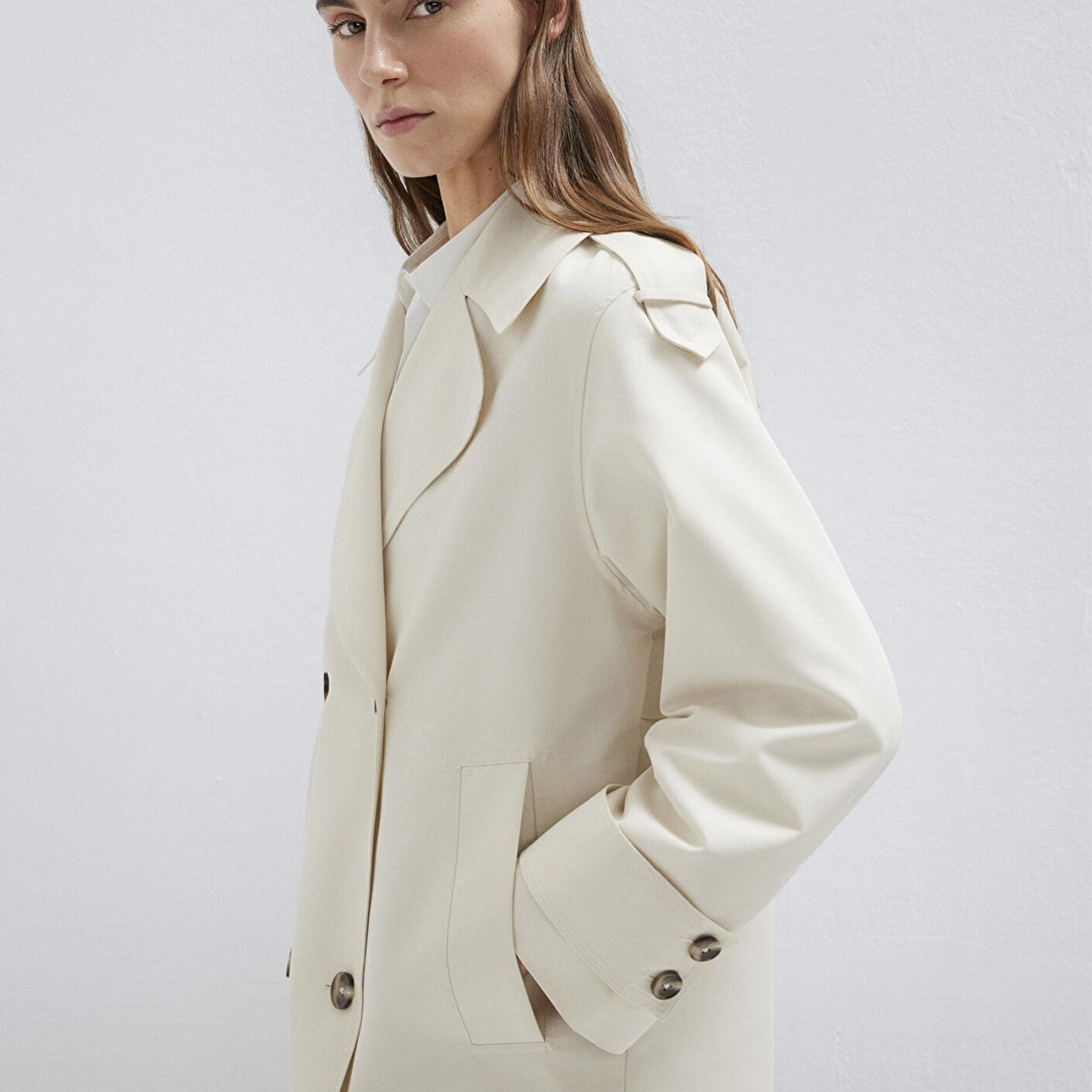 Mavi Ekru Trençkot 1110807-70056