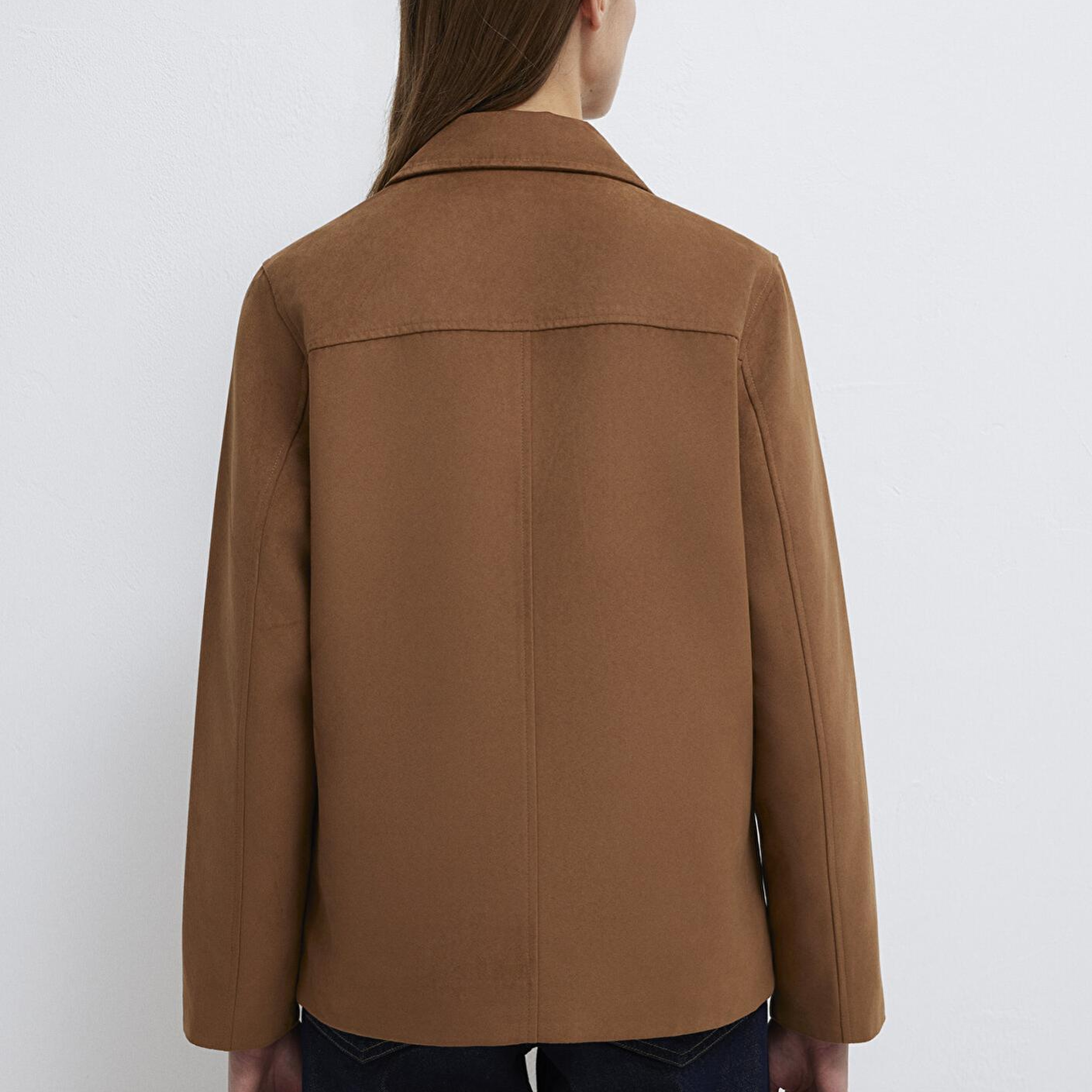 Mavi Kahverengi Suni Süet Ceket Regular Fit / Normal Kesim 1110817-70226