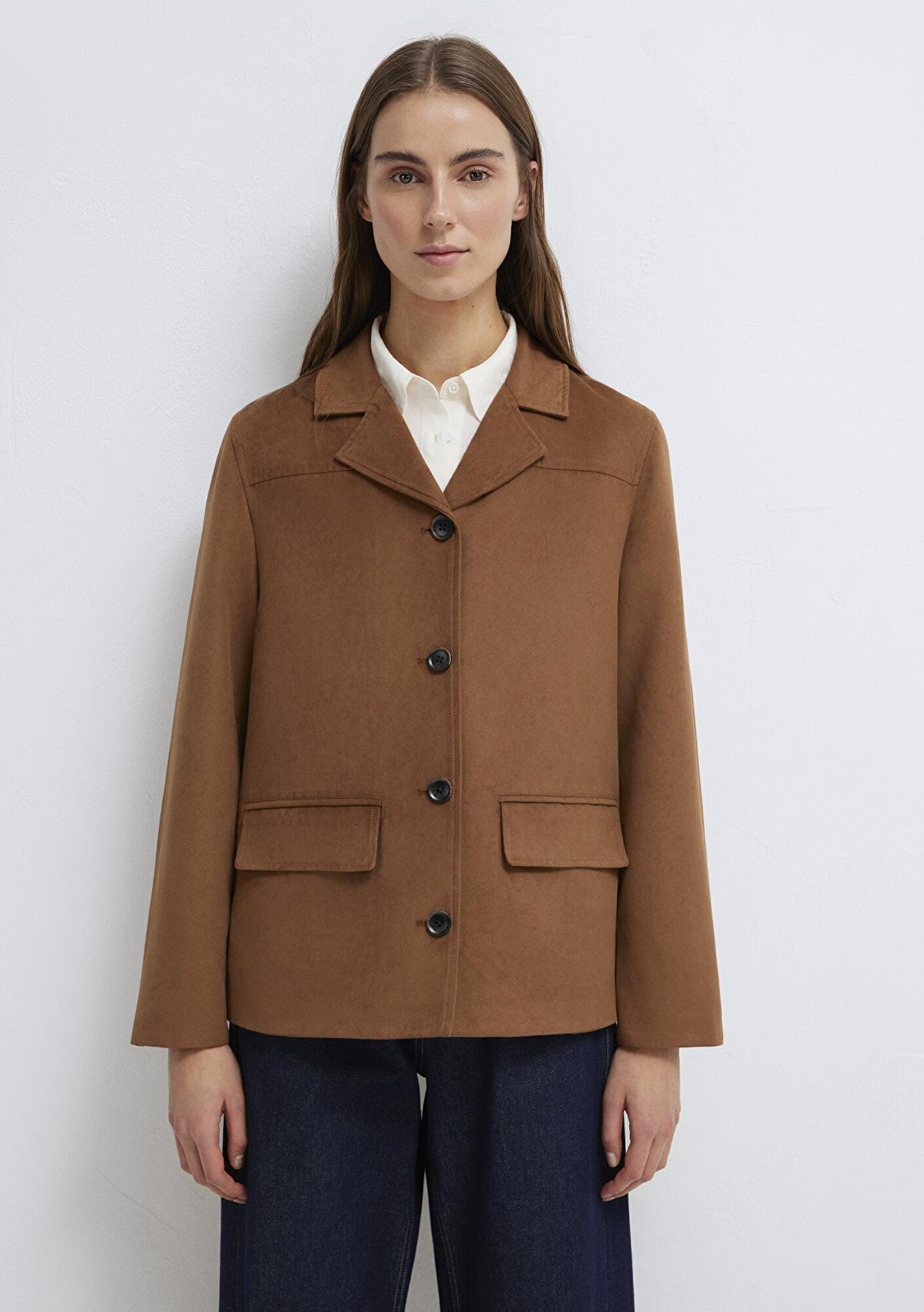 Mavi Kahverengi Suni Süet Ceket Regular Fit / Normal Kesim 1110817-70226