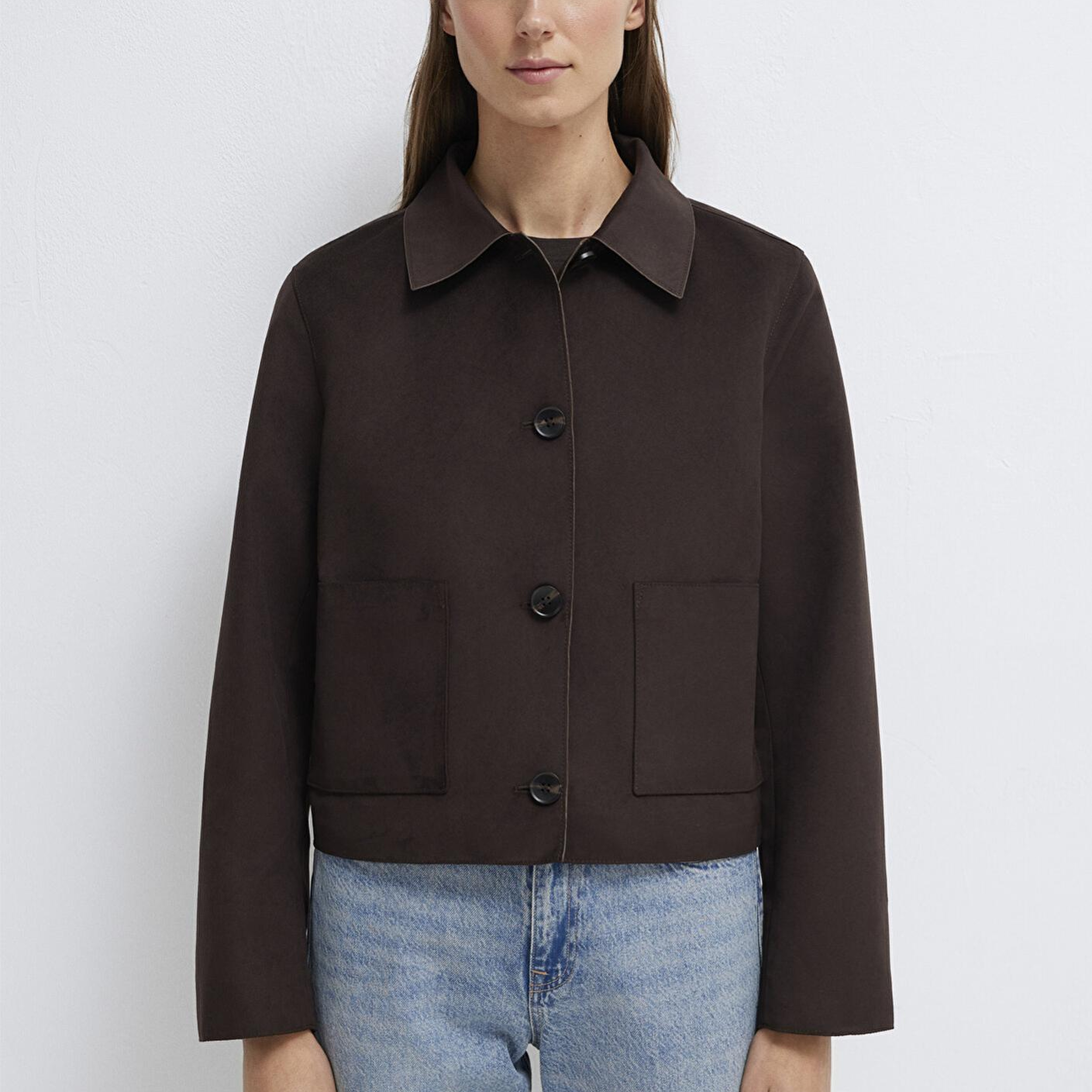 Mavi Kahverengi Suni Süet Ceket Regular Fit / Normal Kesim 1110829-70240