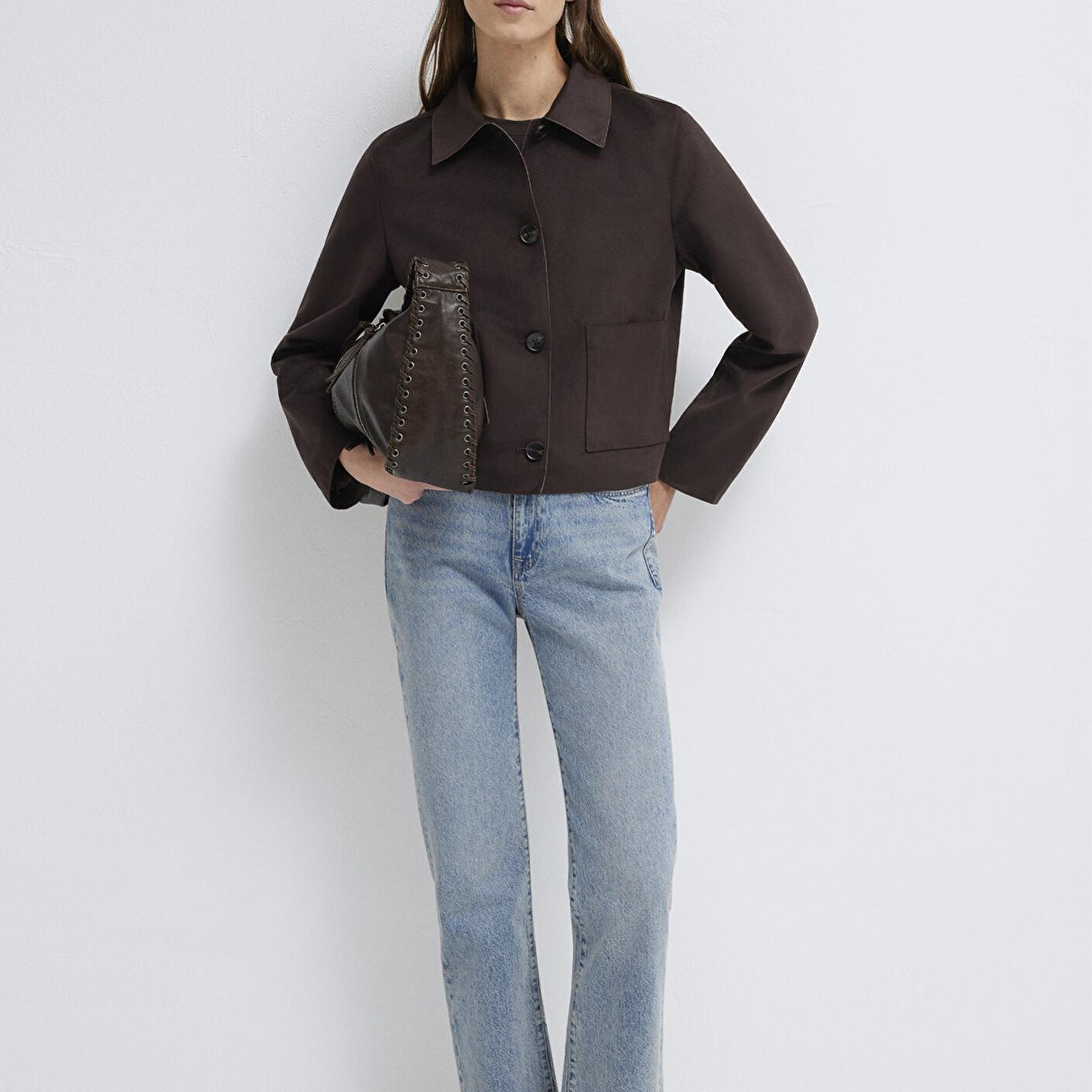 Mavi Kahverengi Suni Süet Ceket Regular Fit / Normal Kesim 1110829-70240