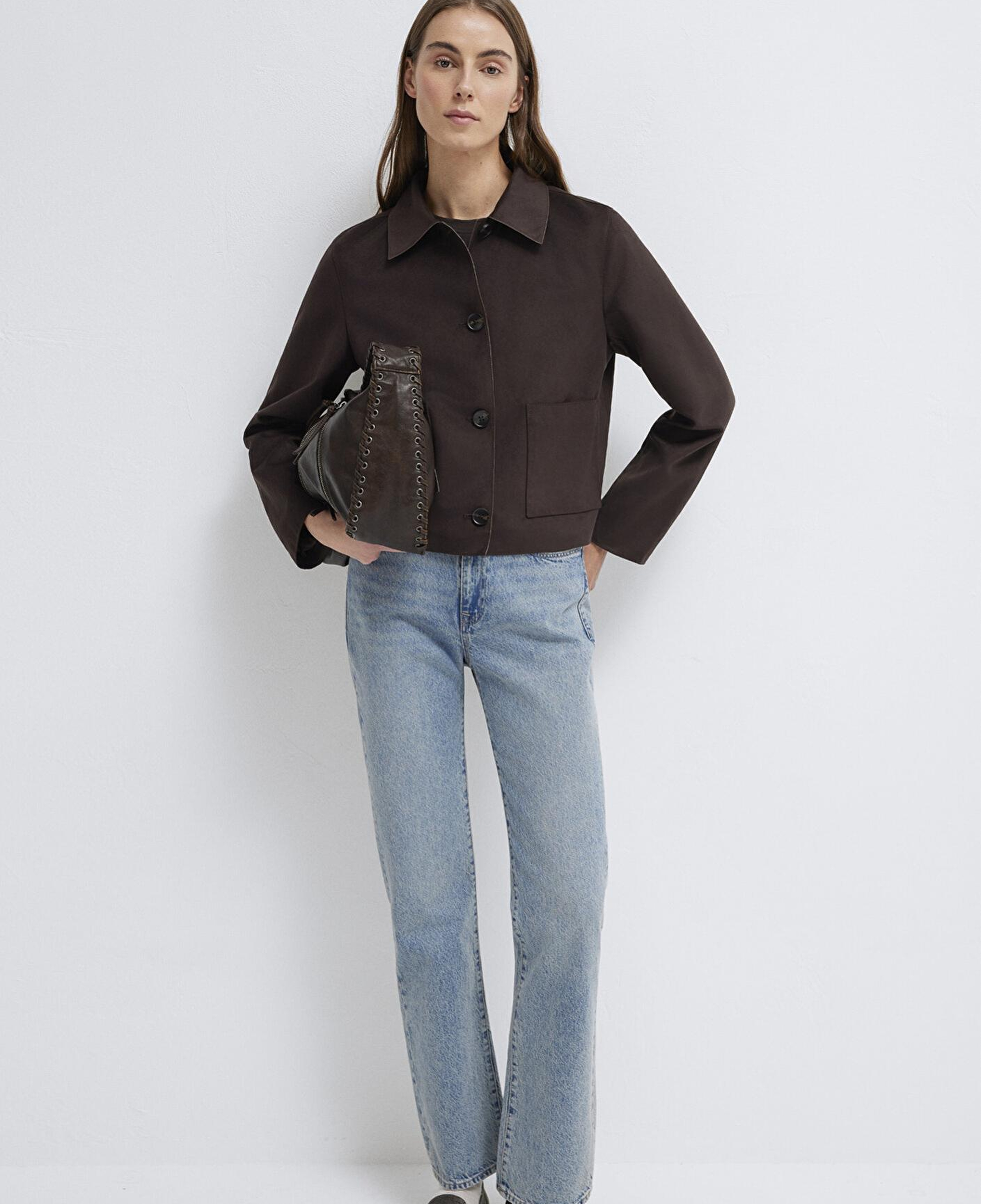 Mavi Kahverengi Suni Süet Ceket Regular Fit / Normal Kesim 1110829-70240