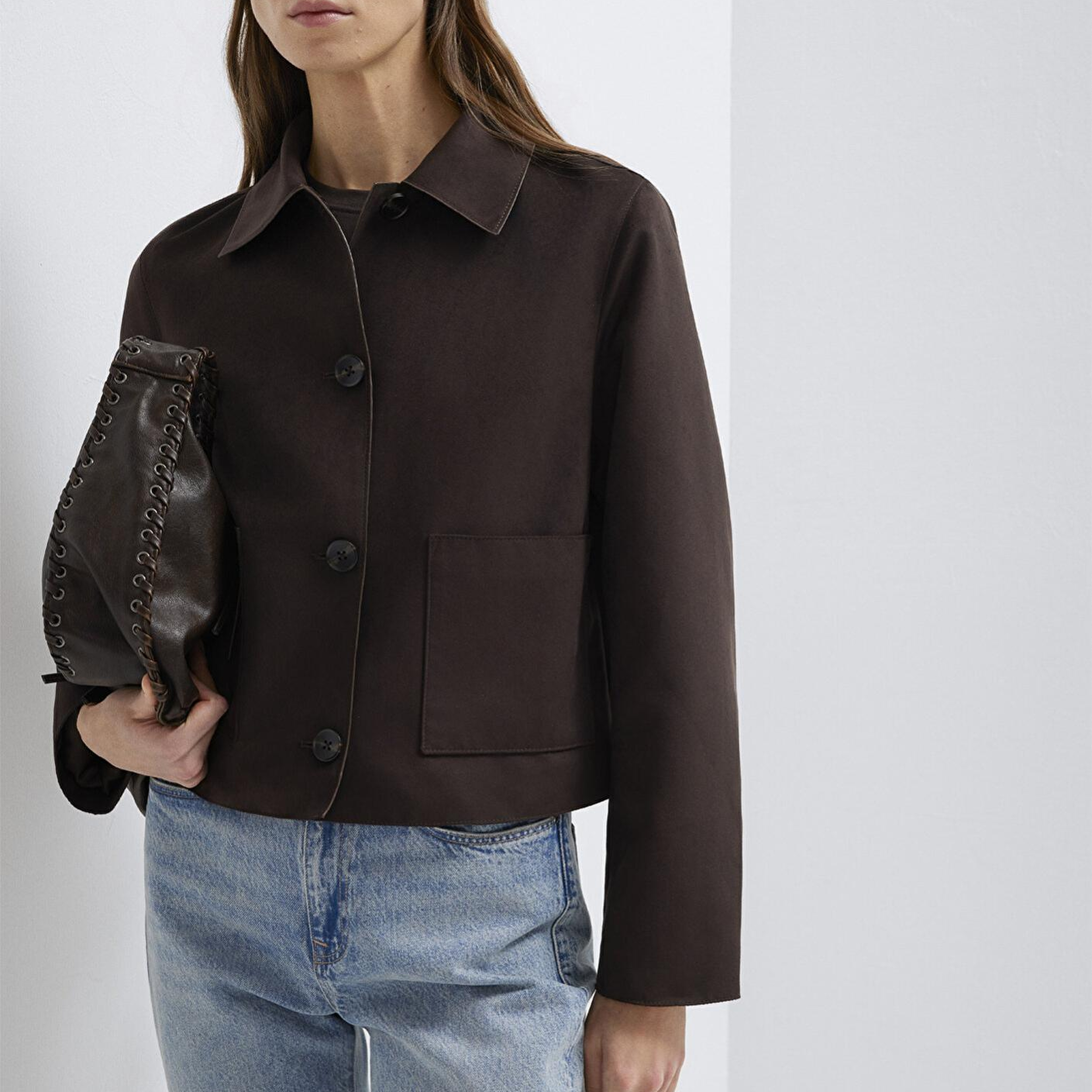 Mavi Kahverengi Suni Süet Ceket Regular Fit / Normal Kesim 1110829-70240