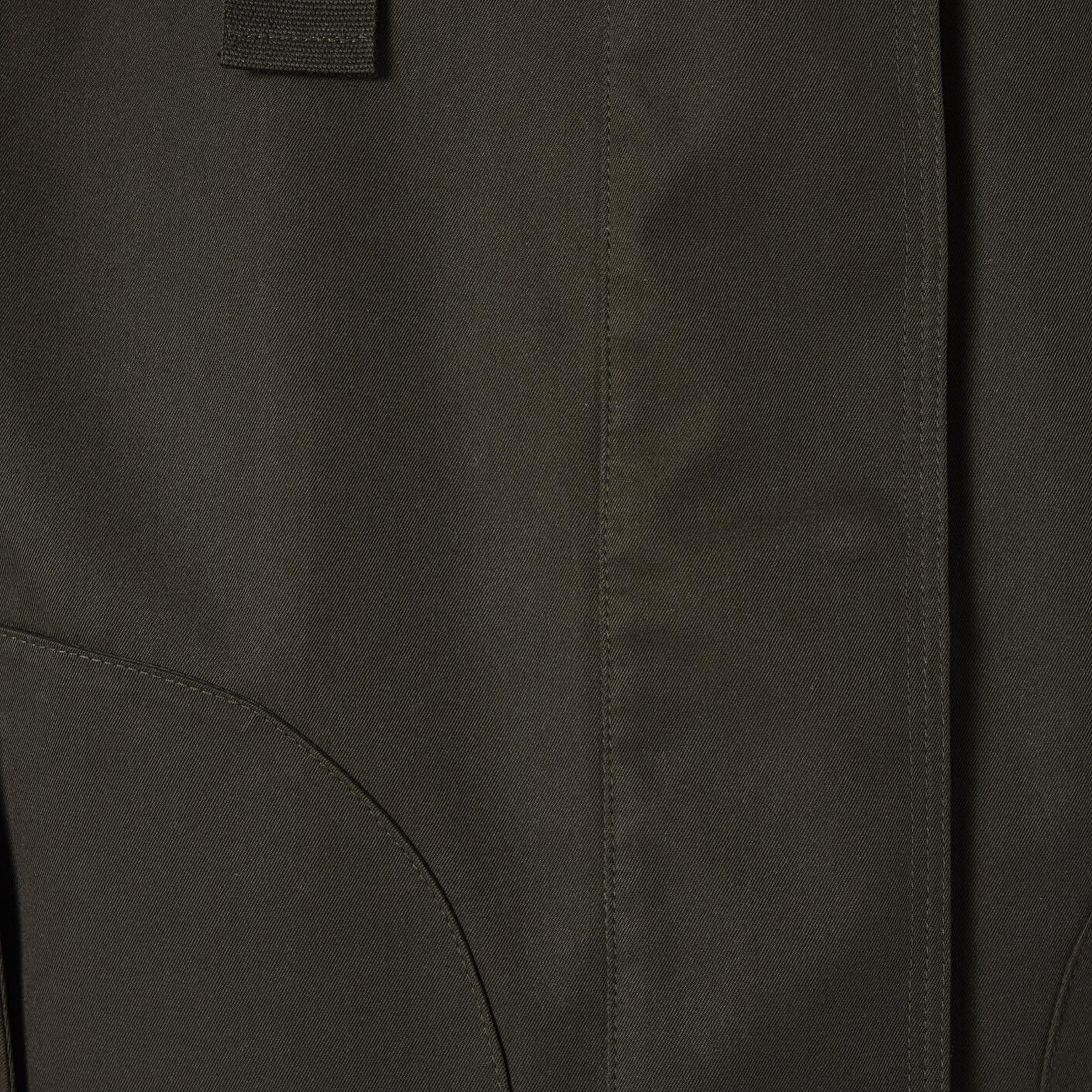 Mavi Kapüşonlu Haki Ceket Loose Fit / Bol Rahat Kesim 1110014-90707