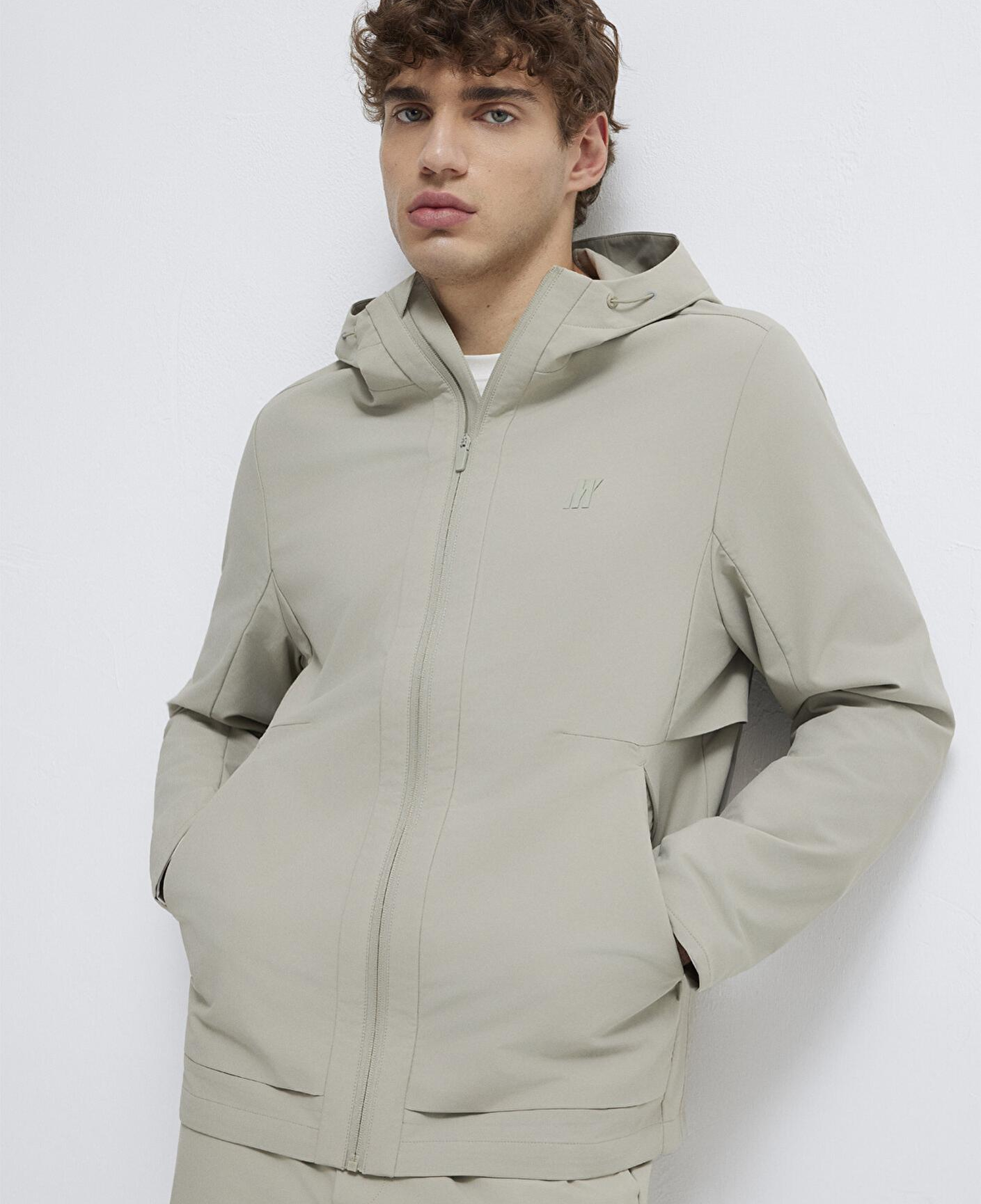 Mavi Kapüşonlu Açık Yeşil Ceket Regular Fit / Normal Kesim 0110764-70154