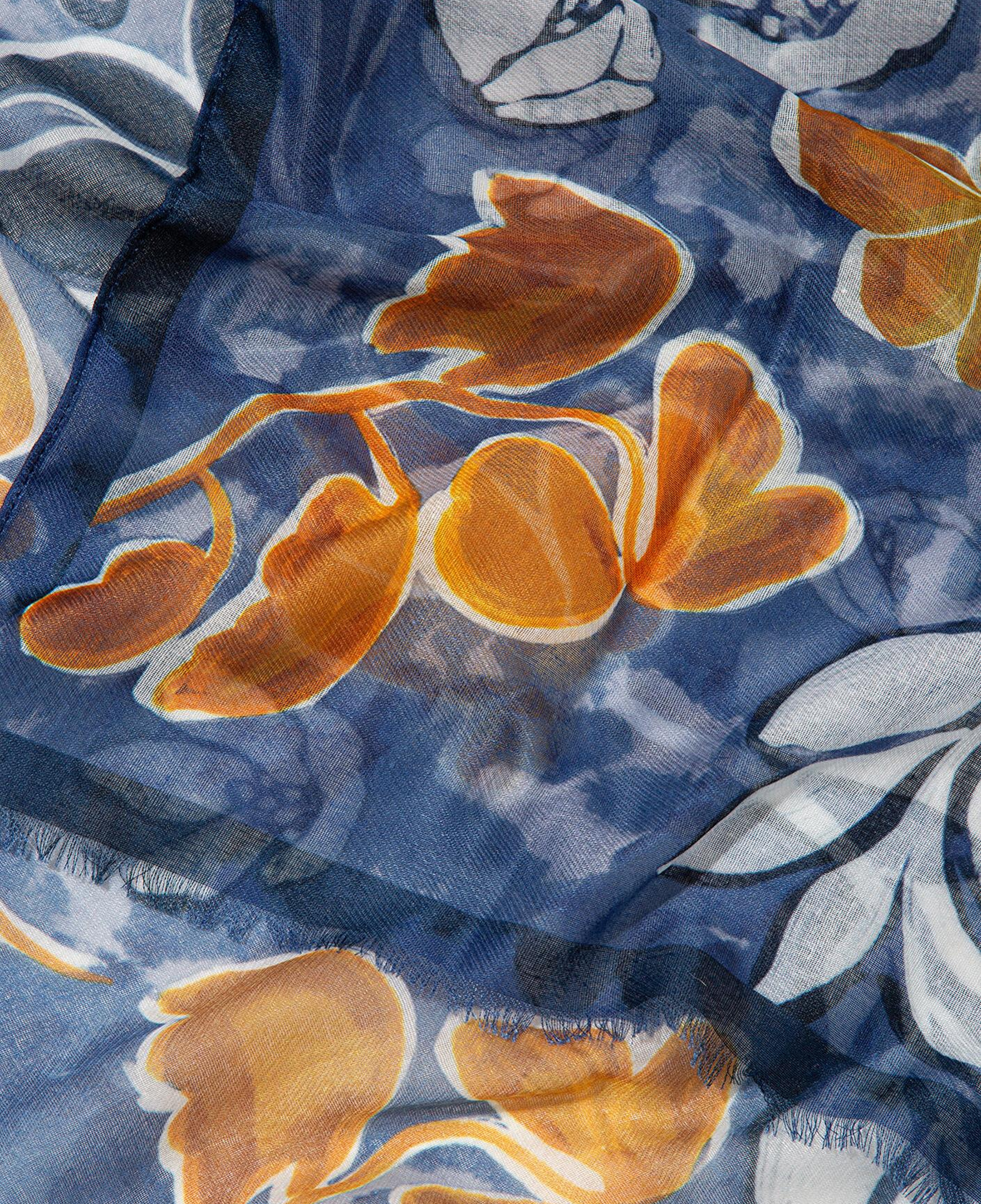 Mavi Desenli Şal 1913852-24367