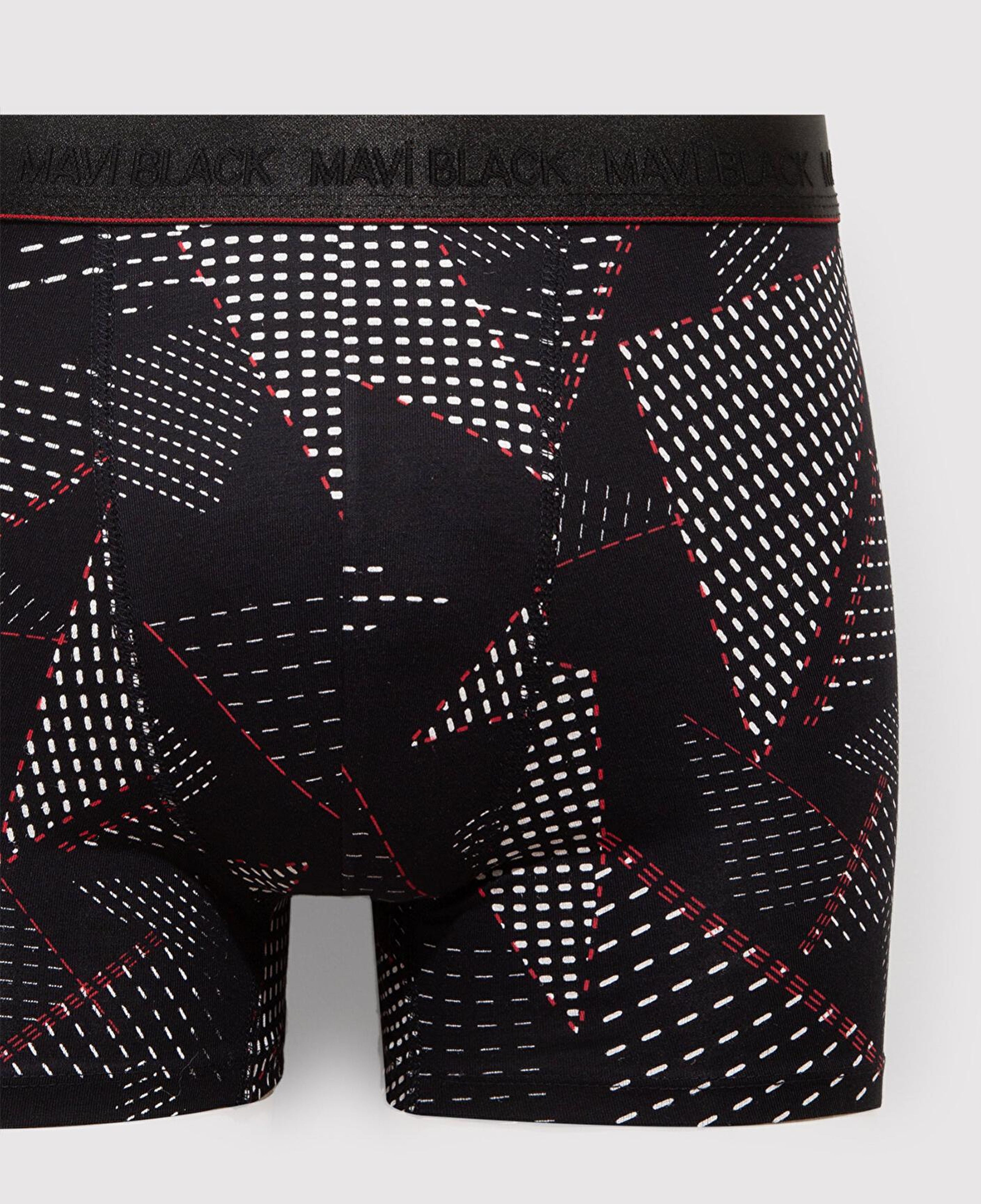 Mavi Baskılı Siyah Boxer 0912177-900