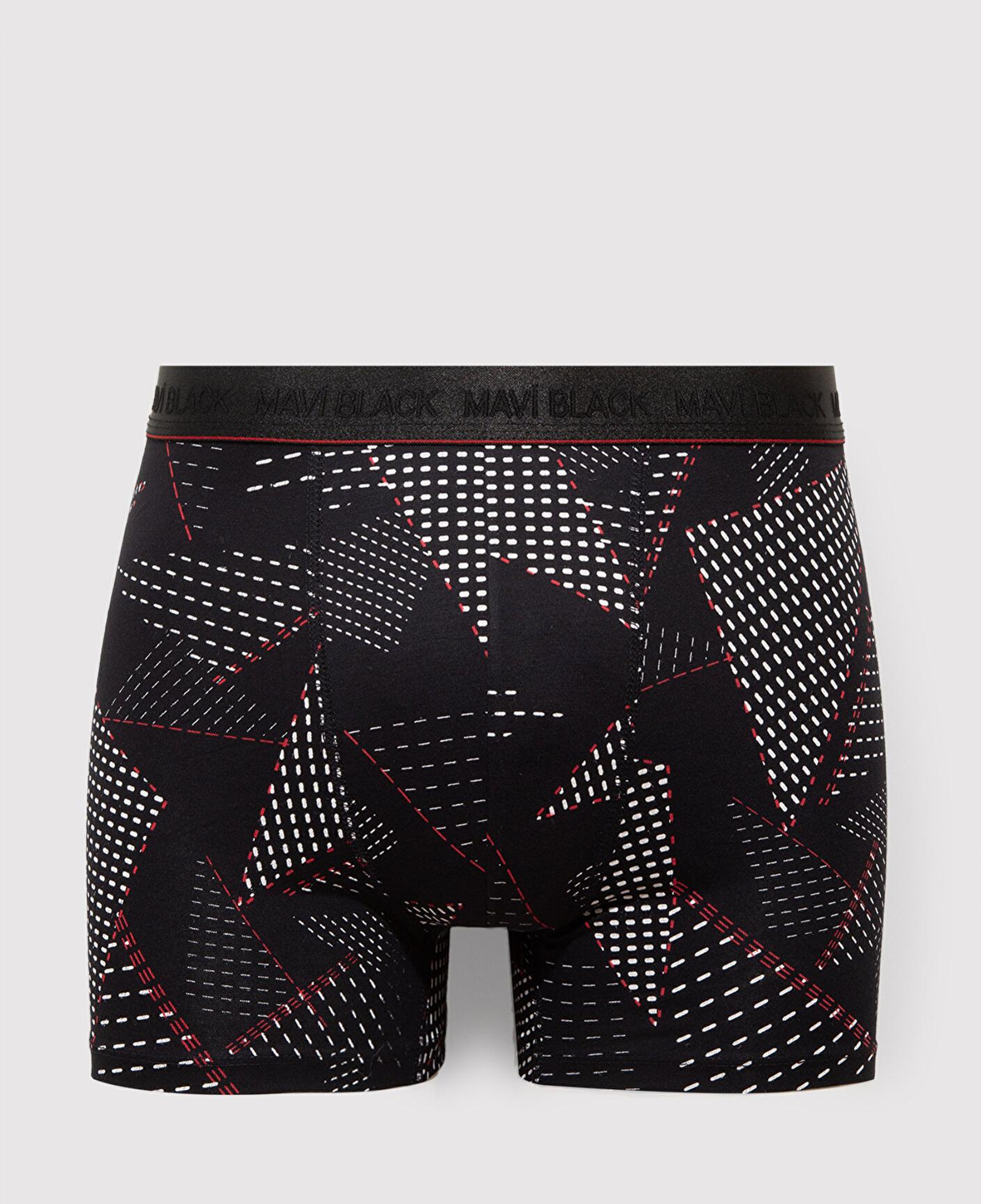 Mavi Baskılı Siyah Boxer 0912177-900