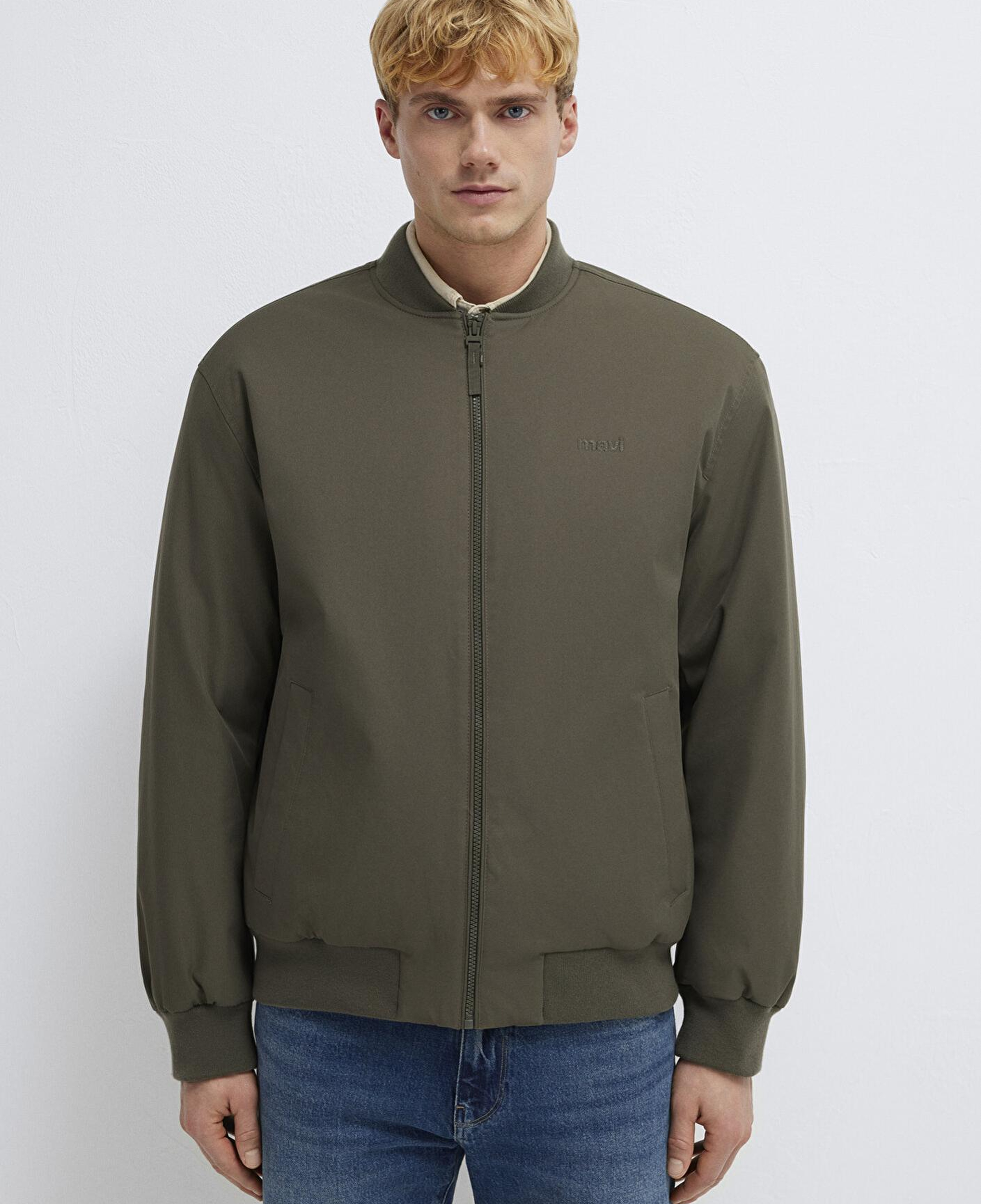 Mavi Mavi Logo Nakışlı Kahverengi Ceket 0110774-87538