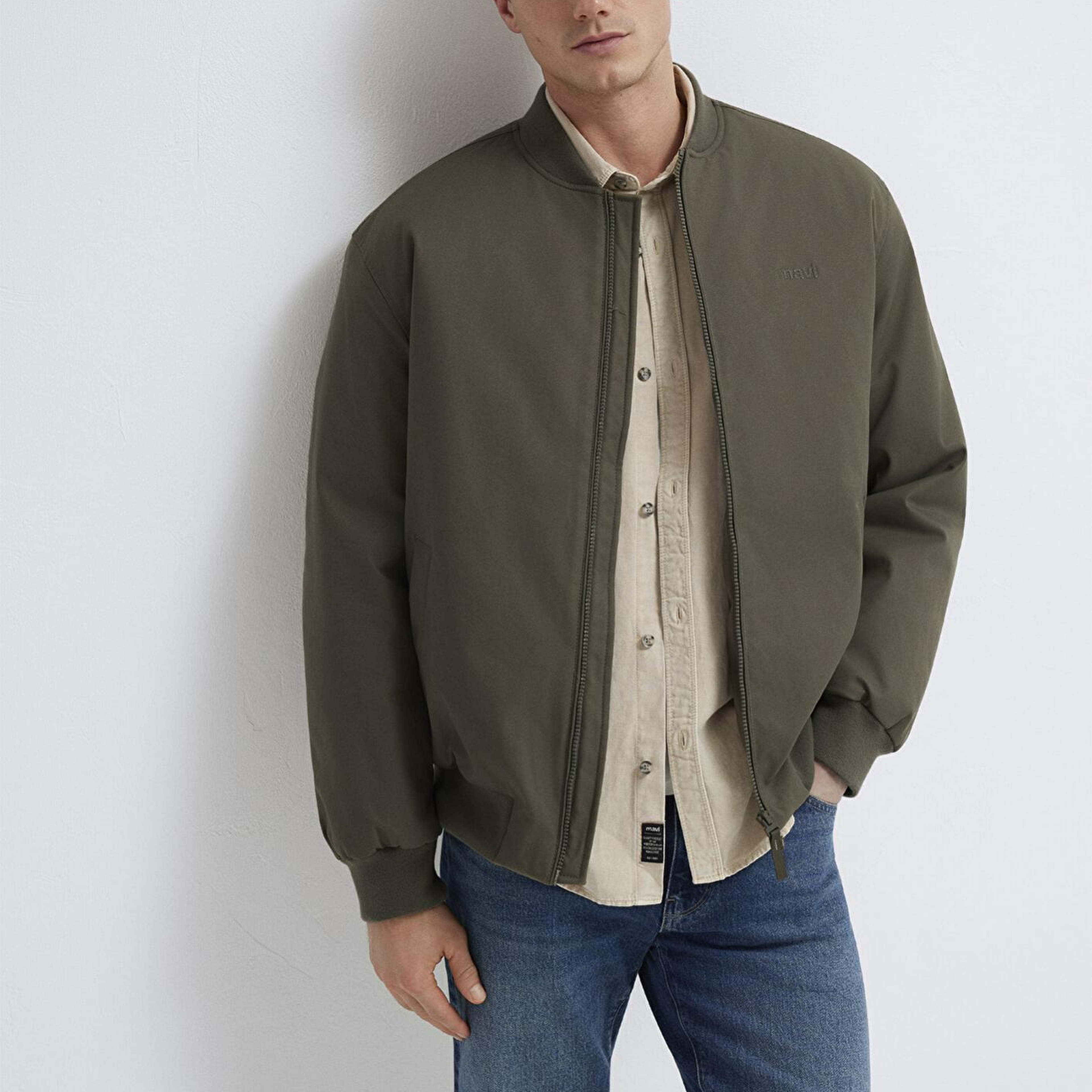 Mavi Mavi Logo Nakışlı Kahverengi Ceket 0110774-87538