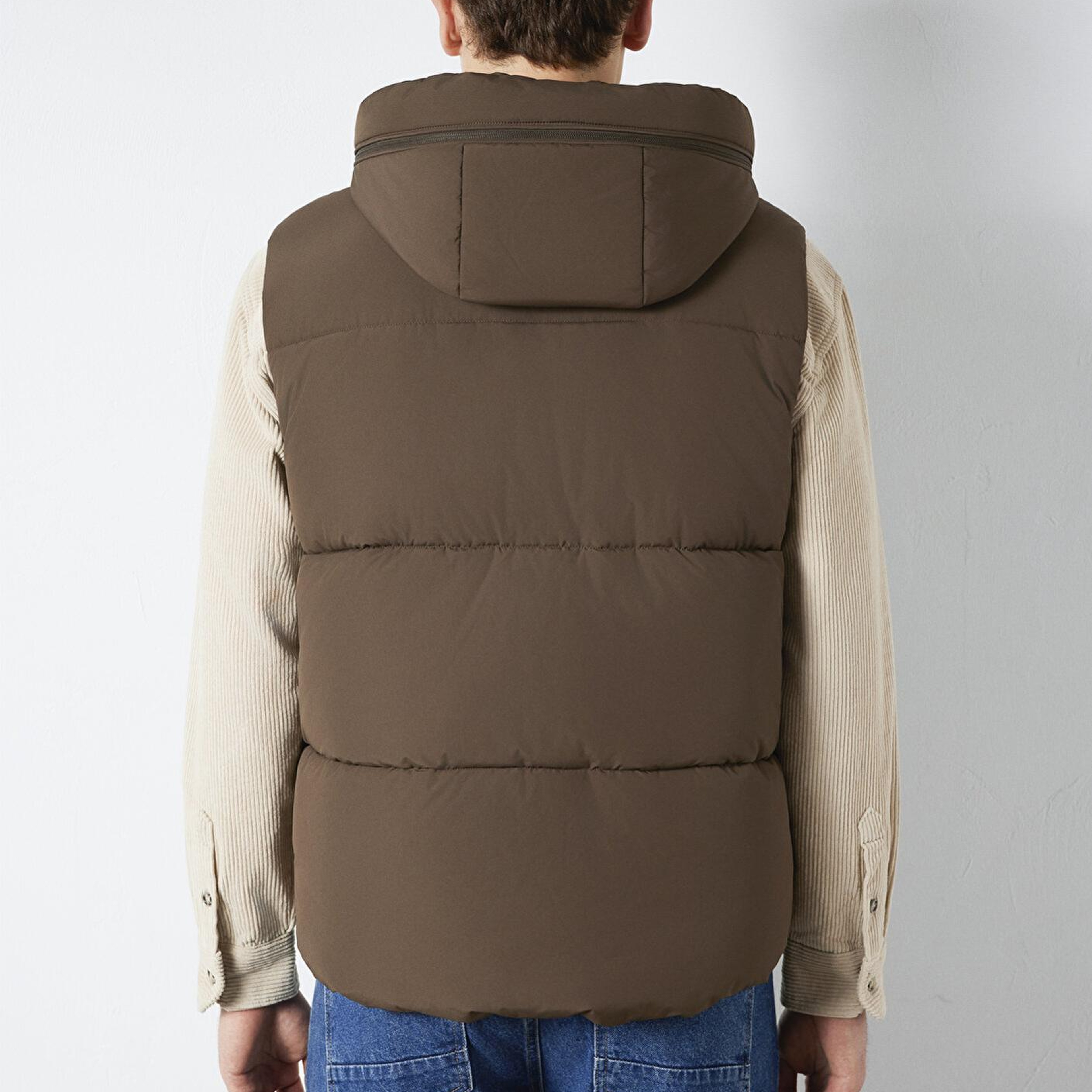 Mavi Mavi Jeans Detaylı Kapüşonlu Yeşil Şişme Yelek Regular Fit / Normal Kesim 0110759-71541